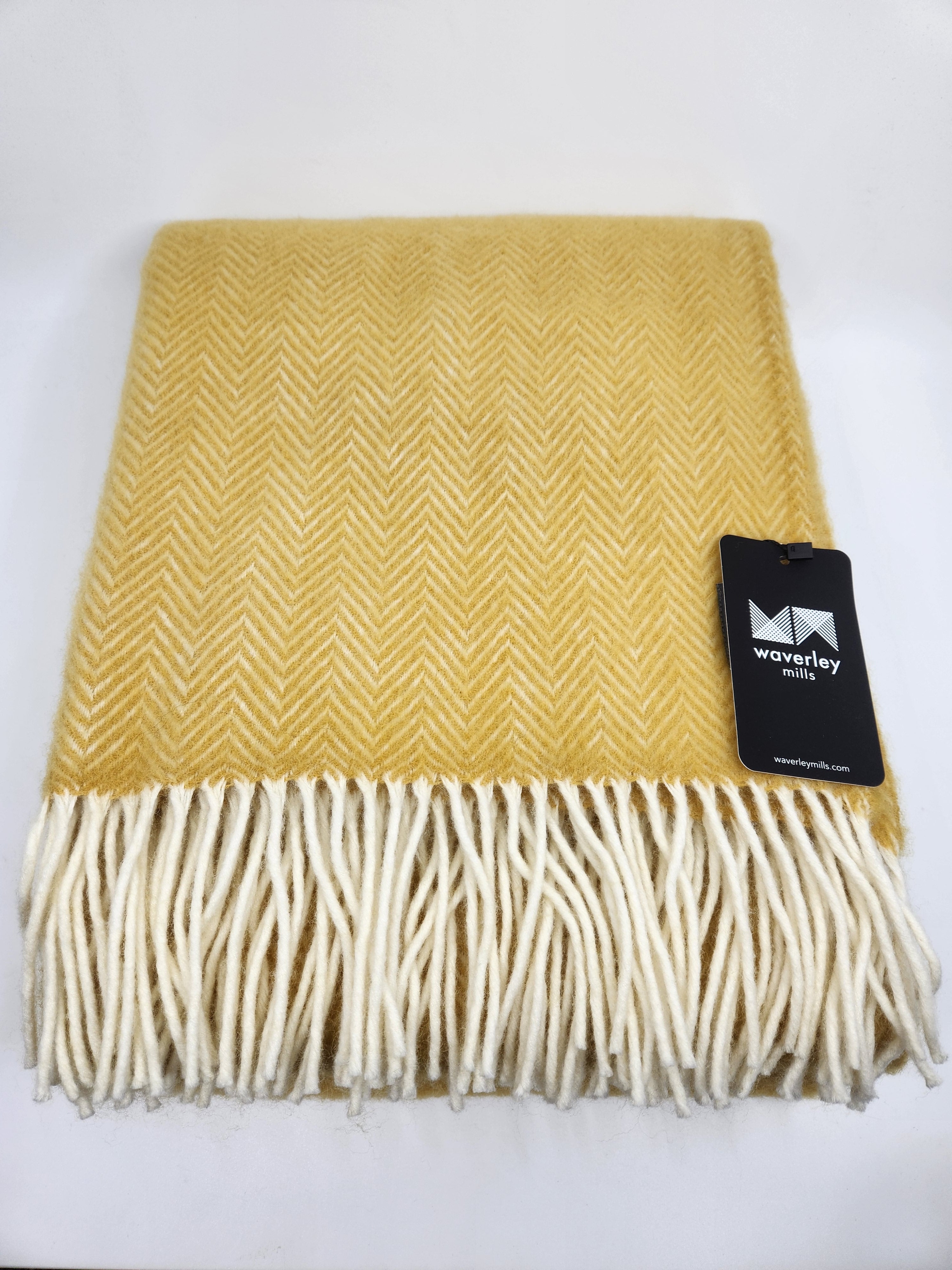 Merino Wool Throw - Harvest Gold