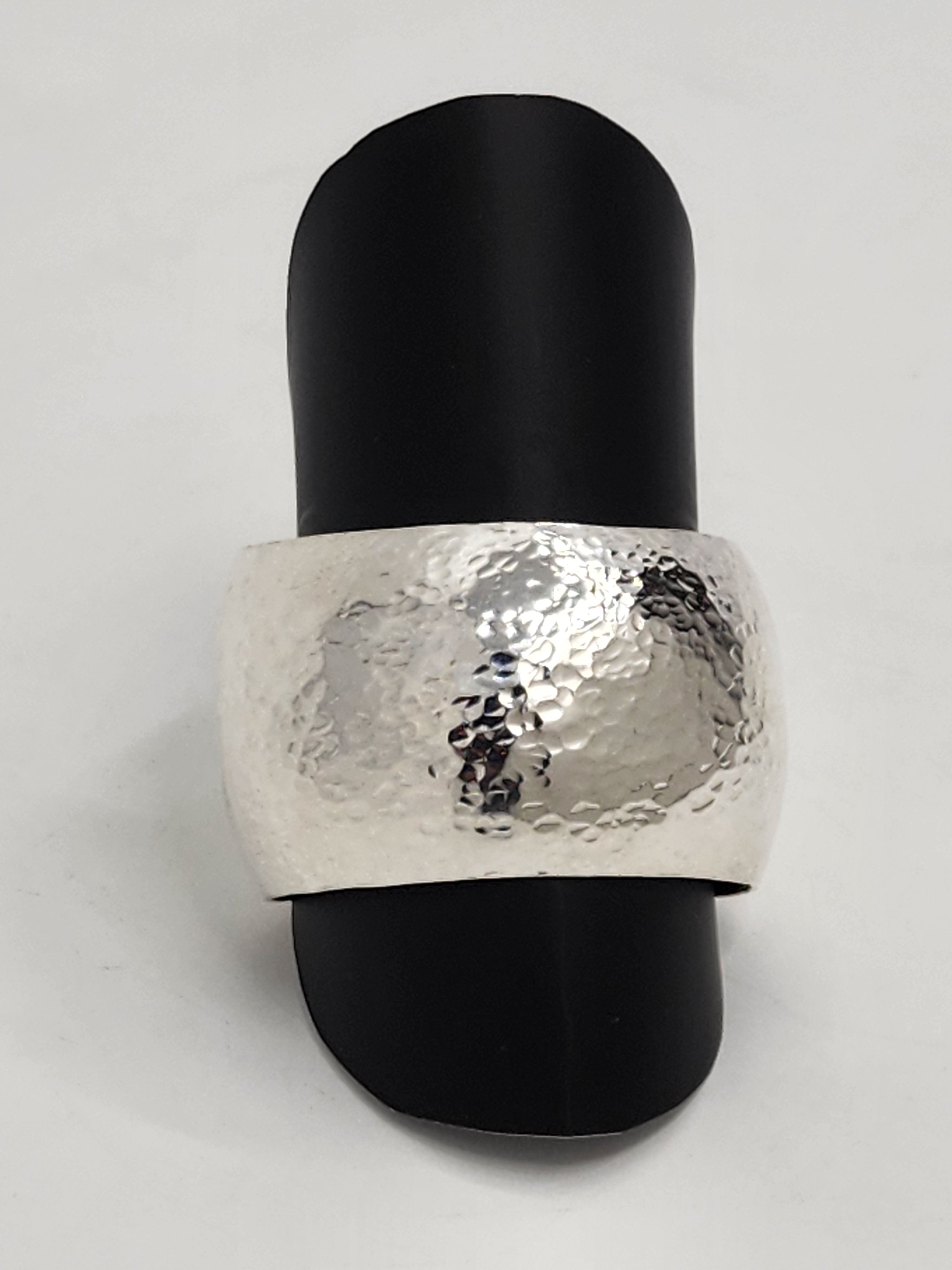 Beaten Silver Cuff
