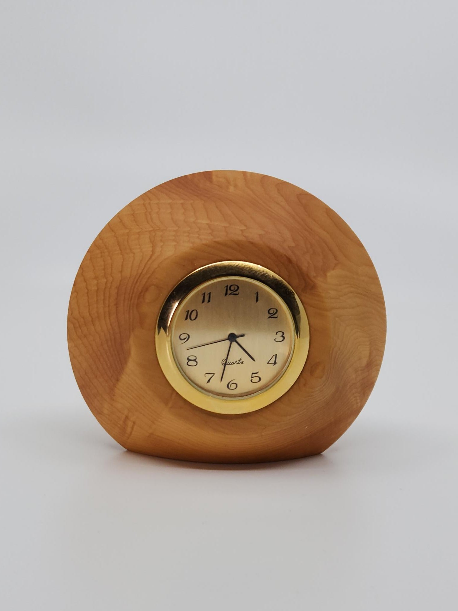 Round Timber Clock