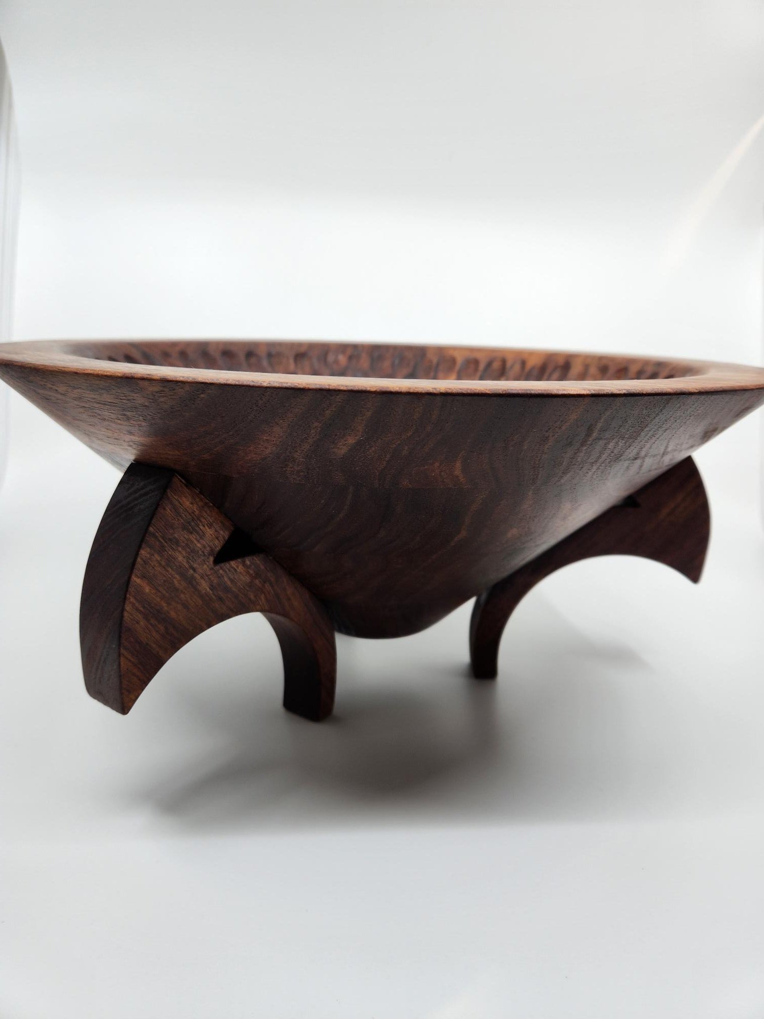 Three Legged Blackwood Bowl