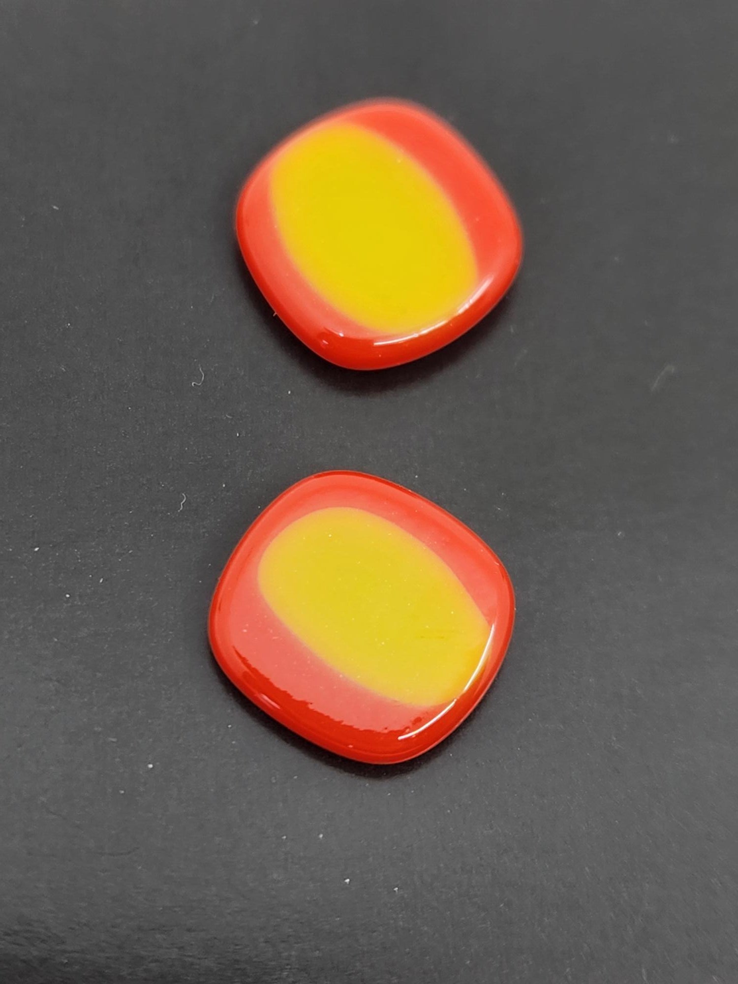 Art Glass Stud Earrings