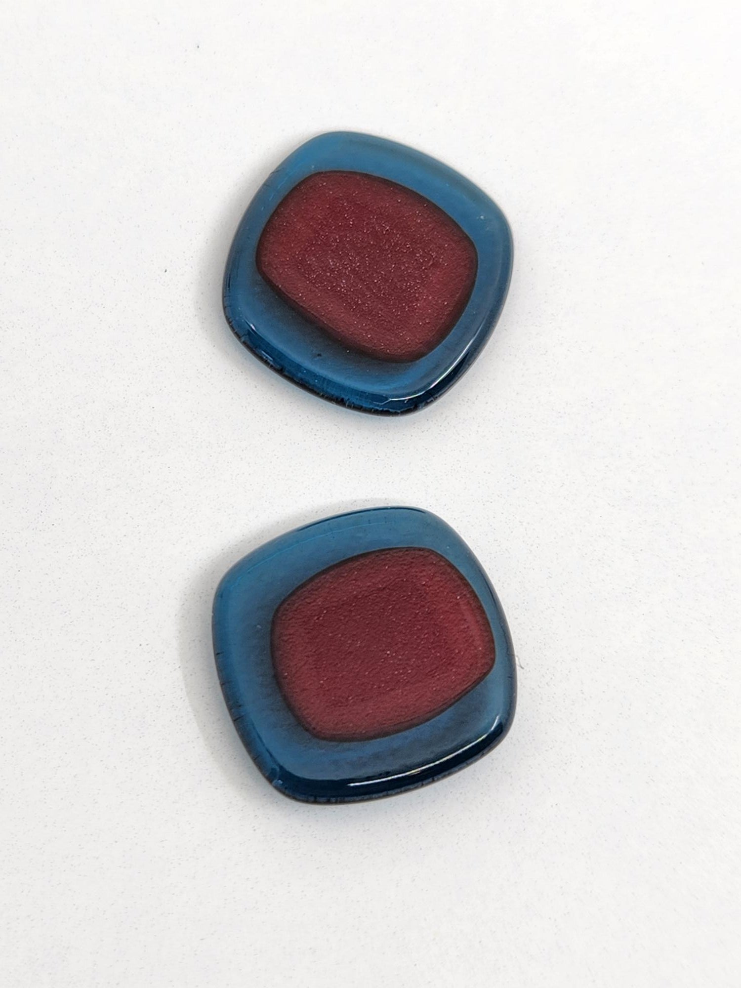 Art Glass Stud Earrings