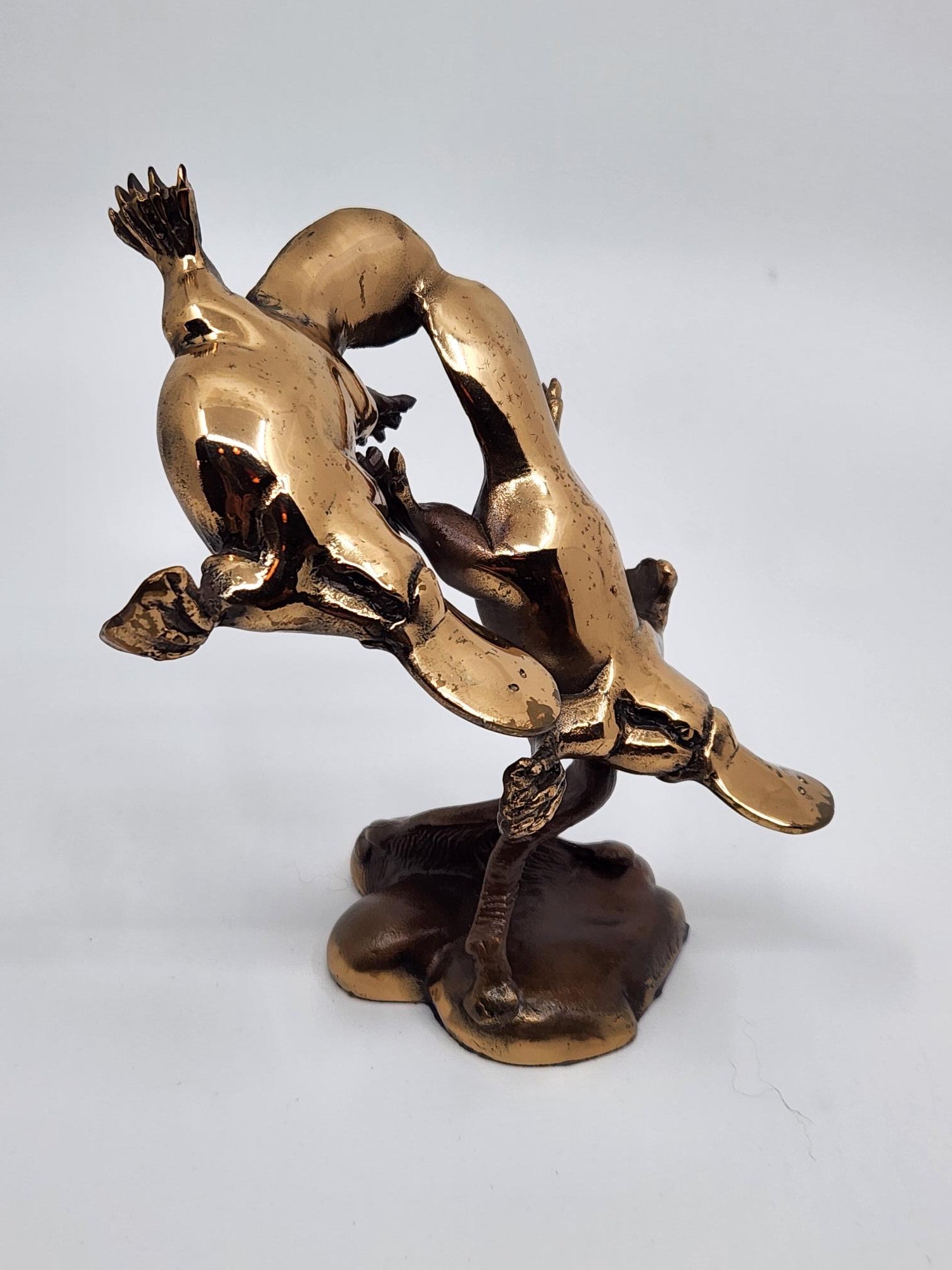 Bronze Mini Twin Diving Platypus