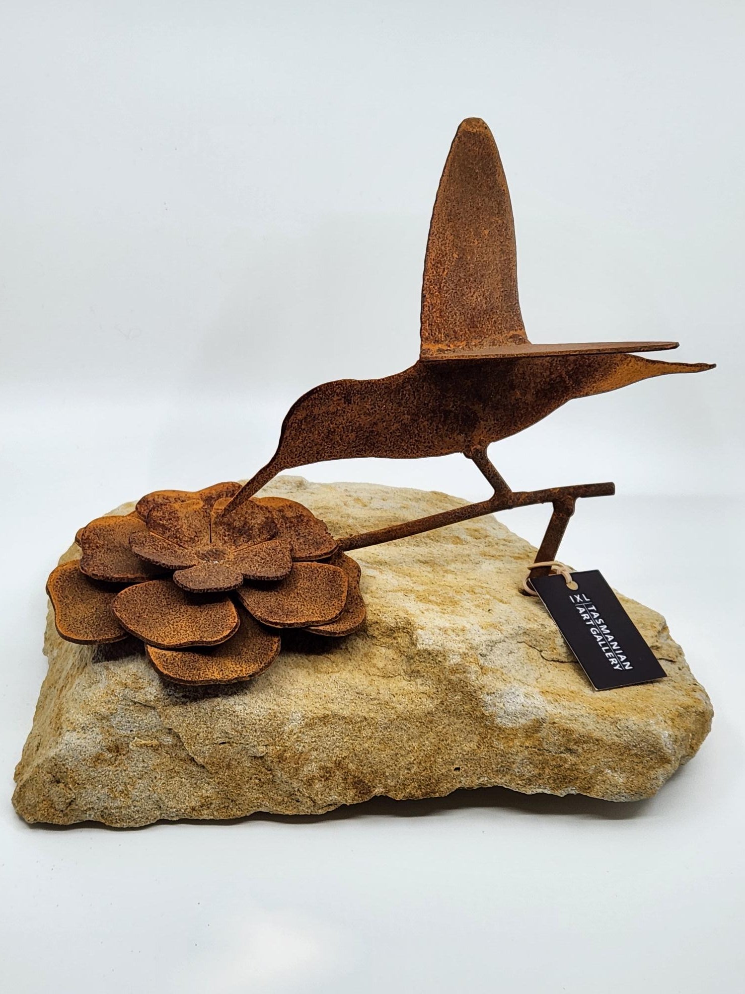 Mini Corten Steel Bird Sculpture