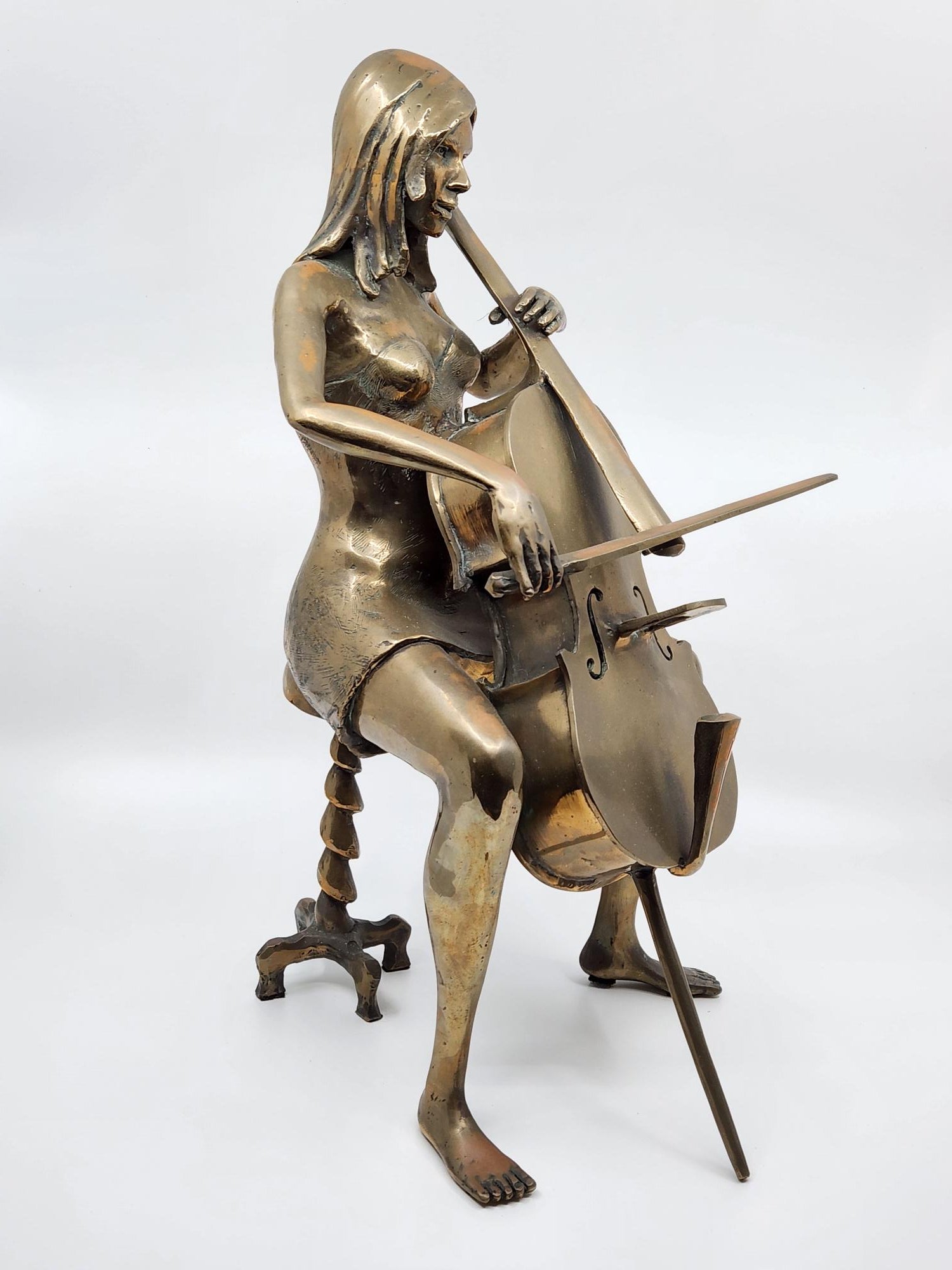 Bronze Cellist