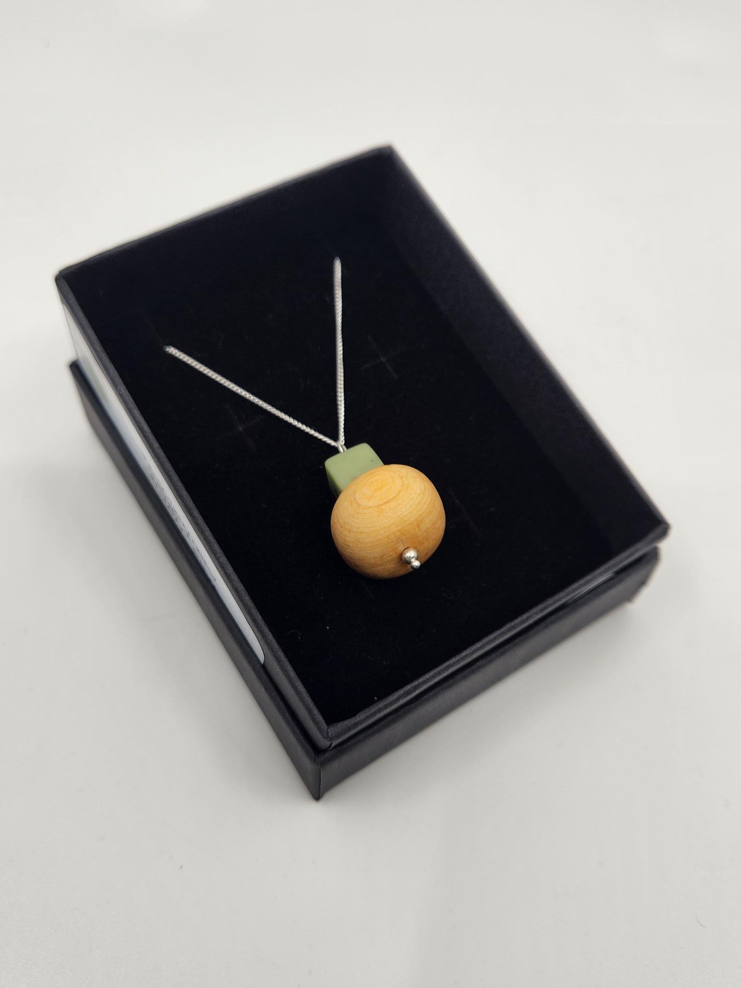 Tasmanian Jade and Huon Pine Necklace