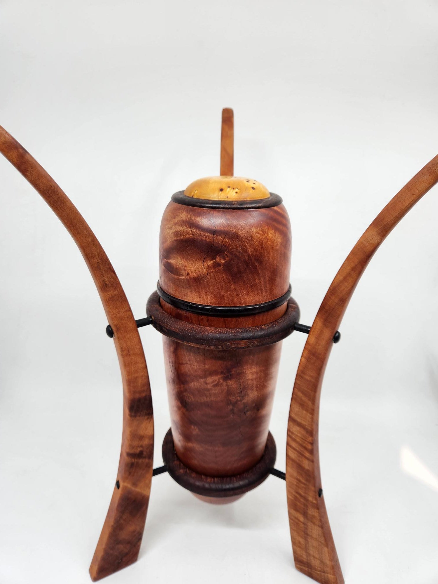 Myrtle, Huon and Ebony Vessel on Stand