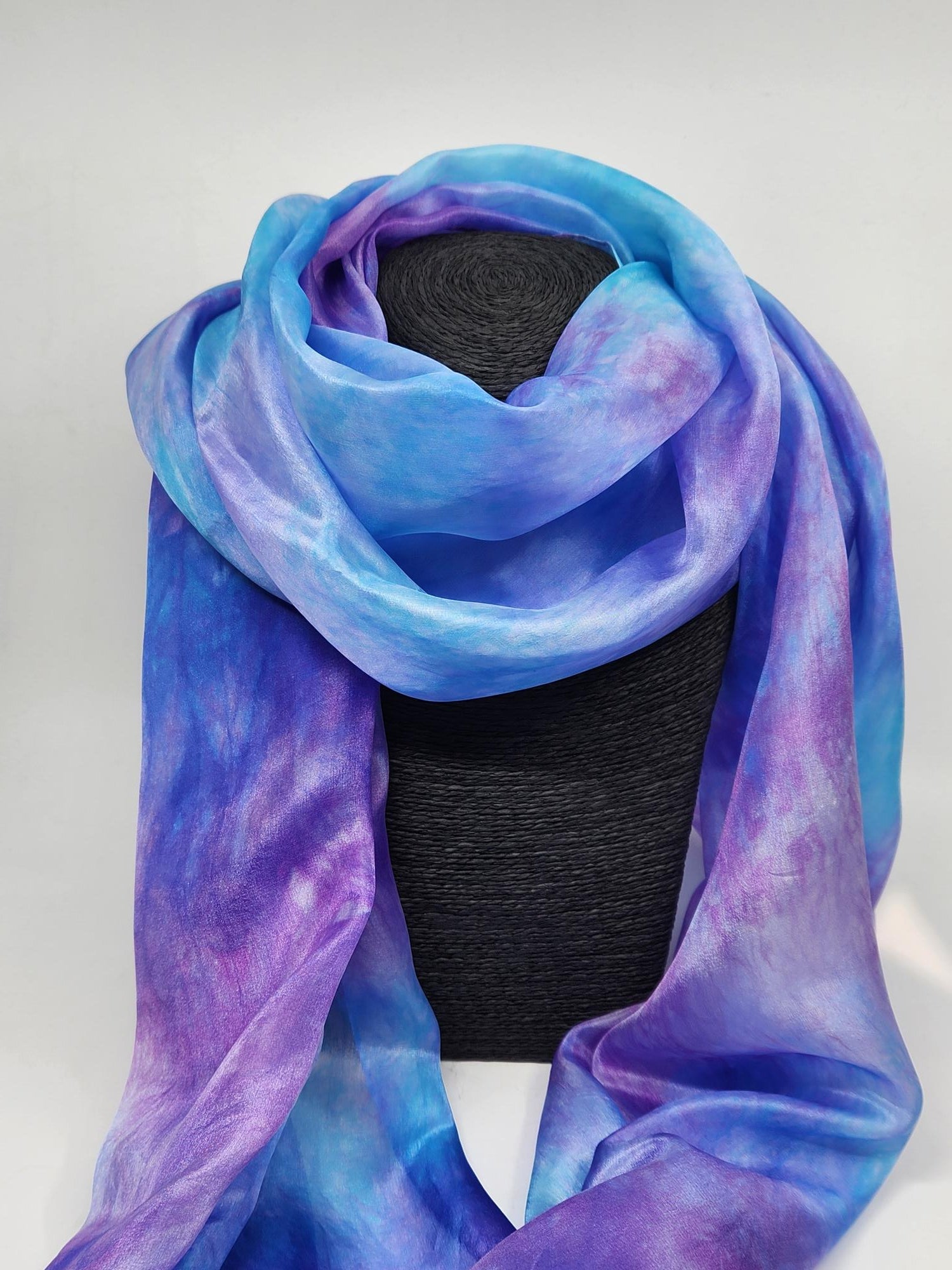 Hand Dyed 100% Silk Scarf - 7