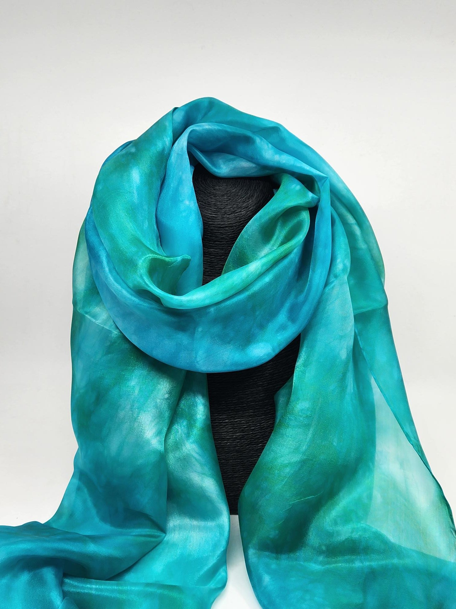 Hand Dyed 100% Silk Scarf - 6