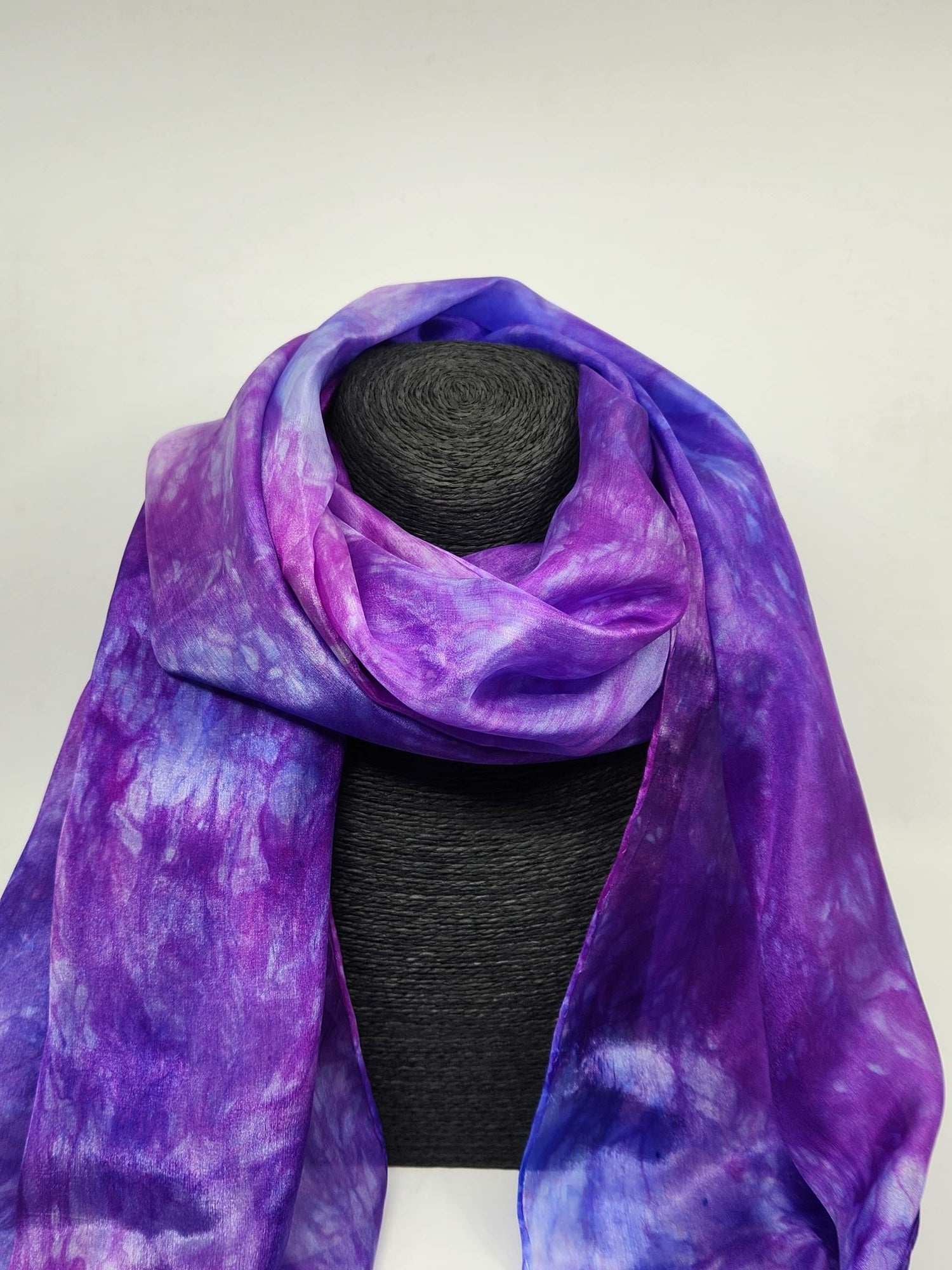 Hand Dyed 100% Silk Scarf - 4