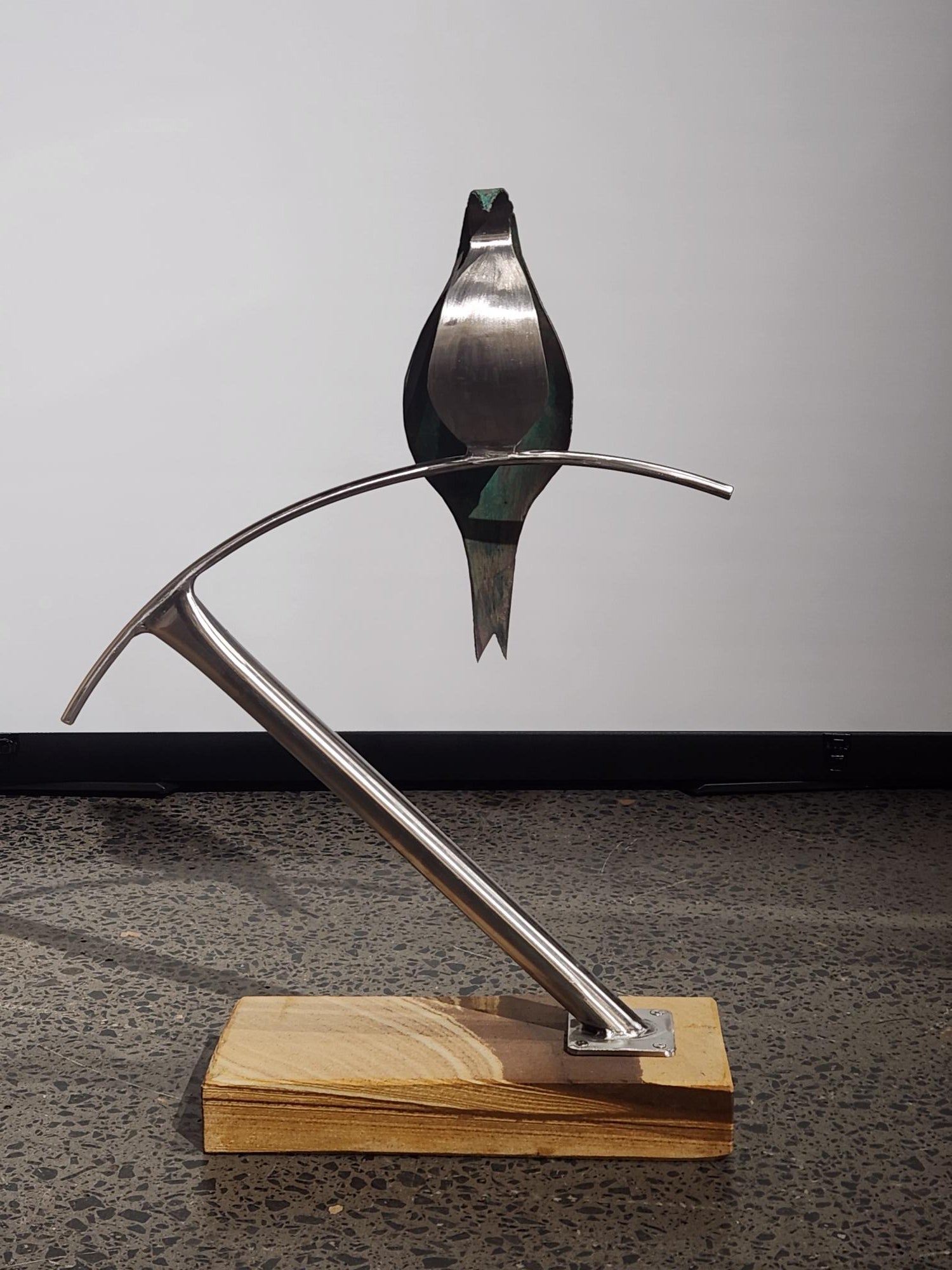 Stainless Steel Small Bird Sculpture