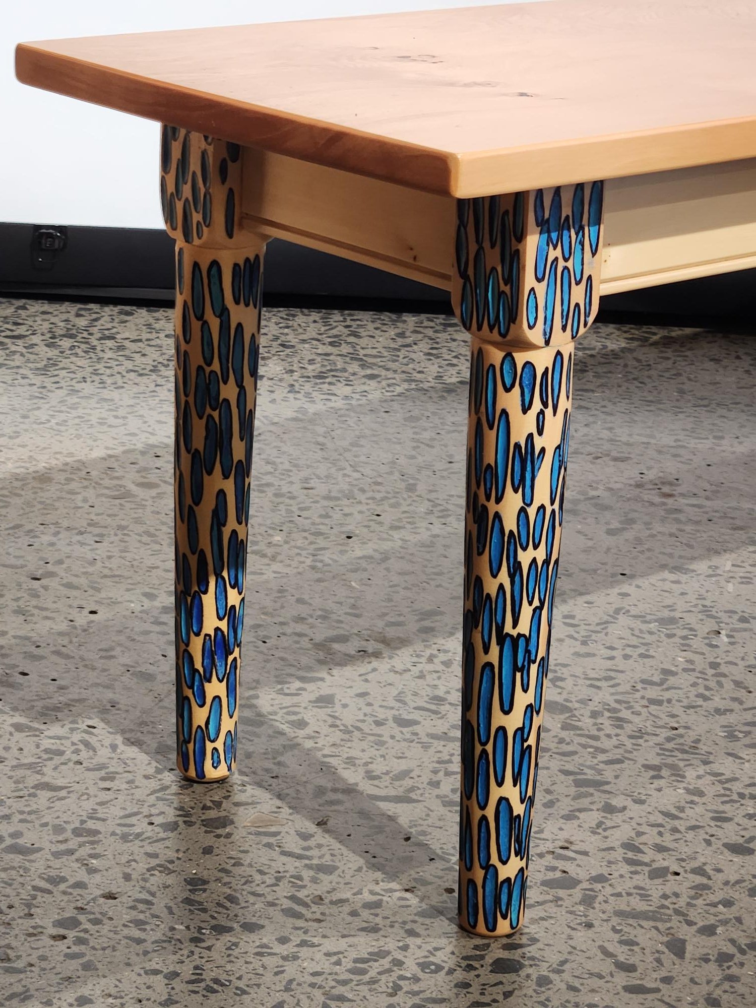 Blue Dalmatian Coffee Table