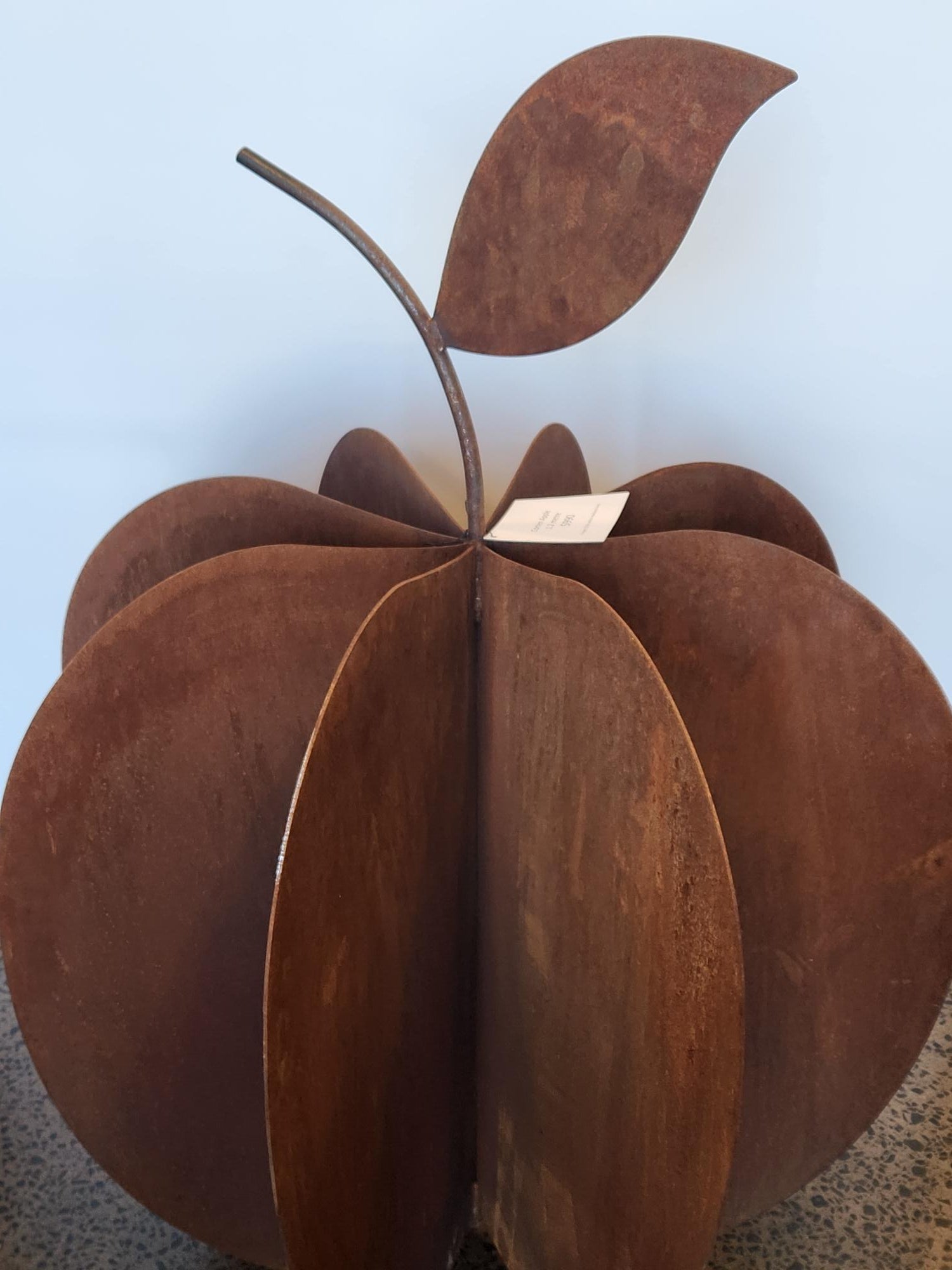 Large Corten Steel Apple Sculpture
