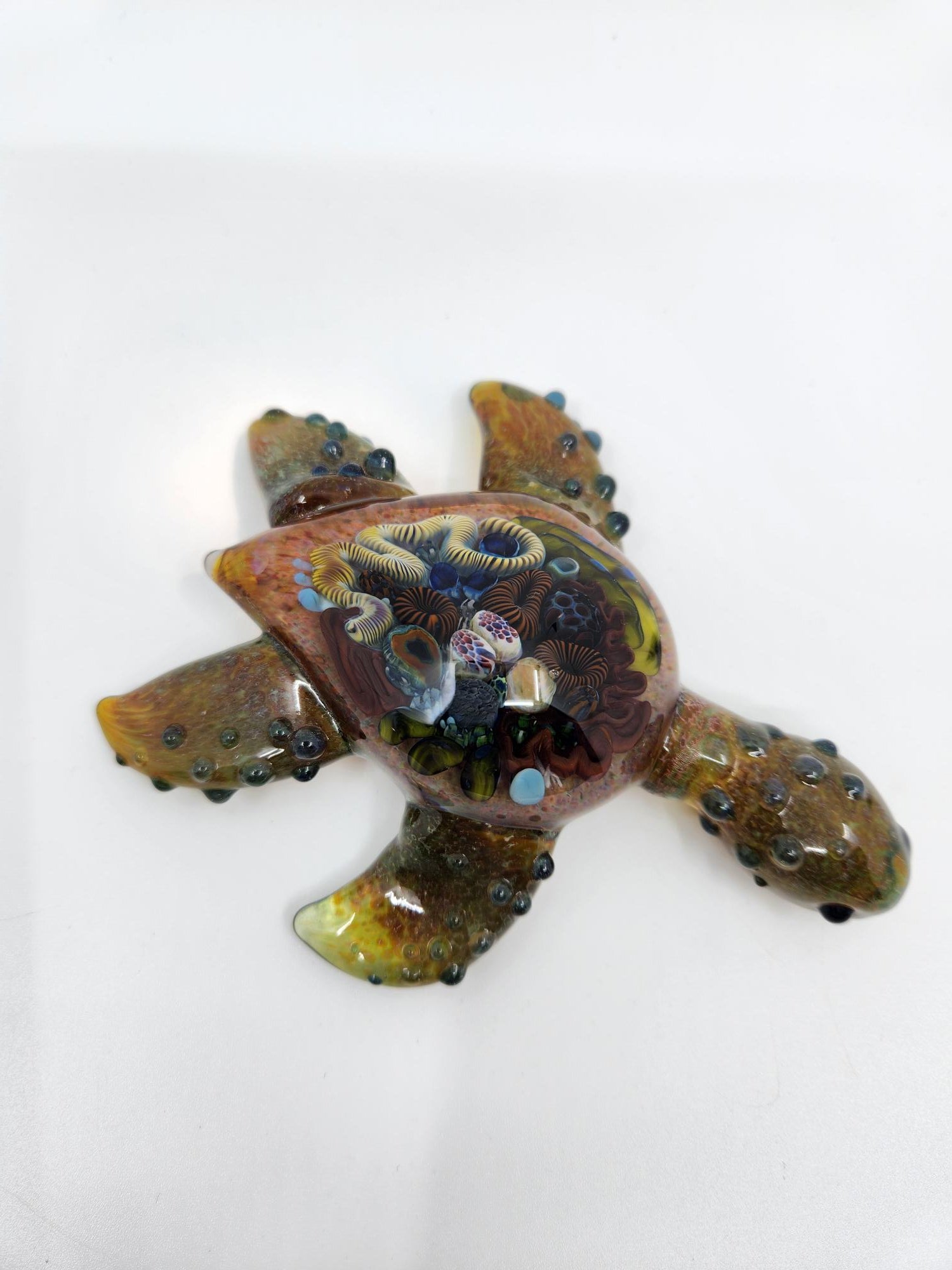 Art Glass Turtle - Light Brown
