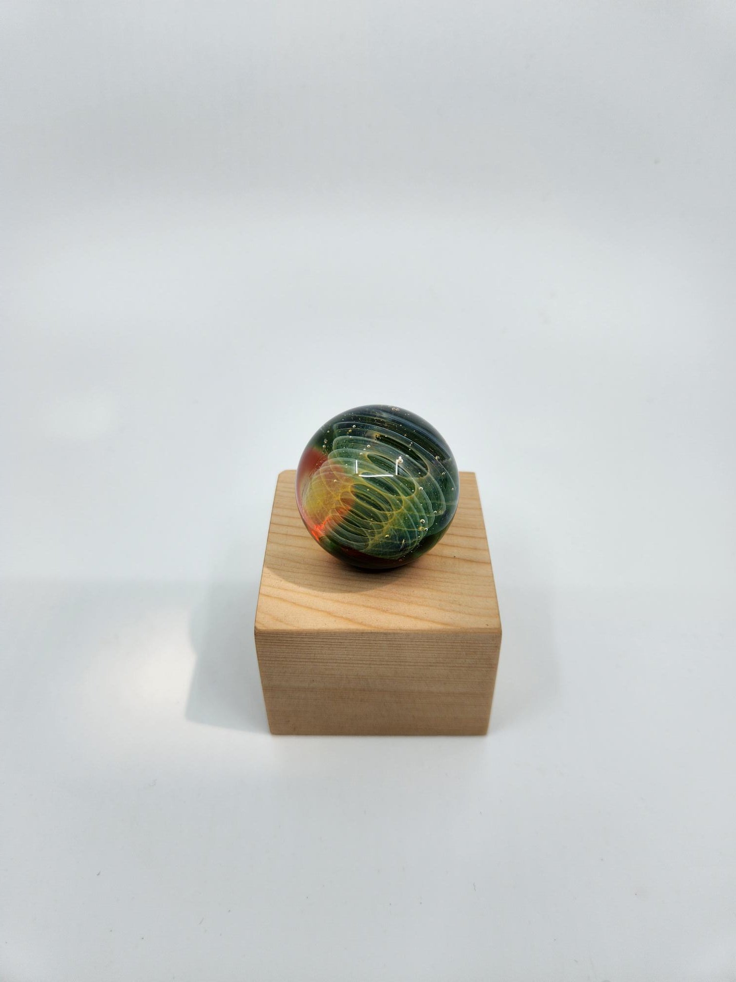 Gold Fumed Glass Marble