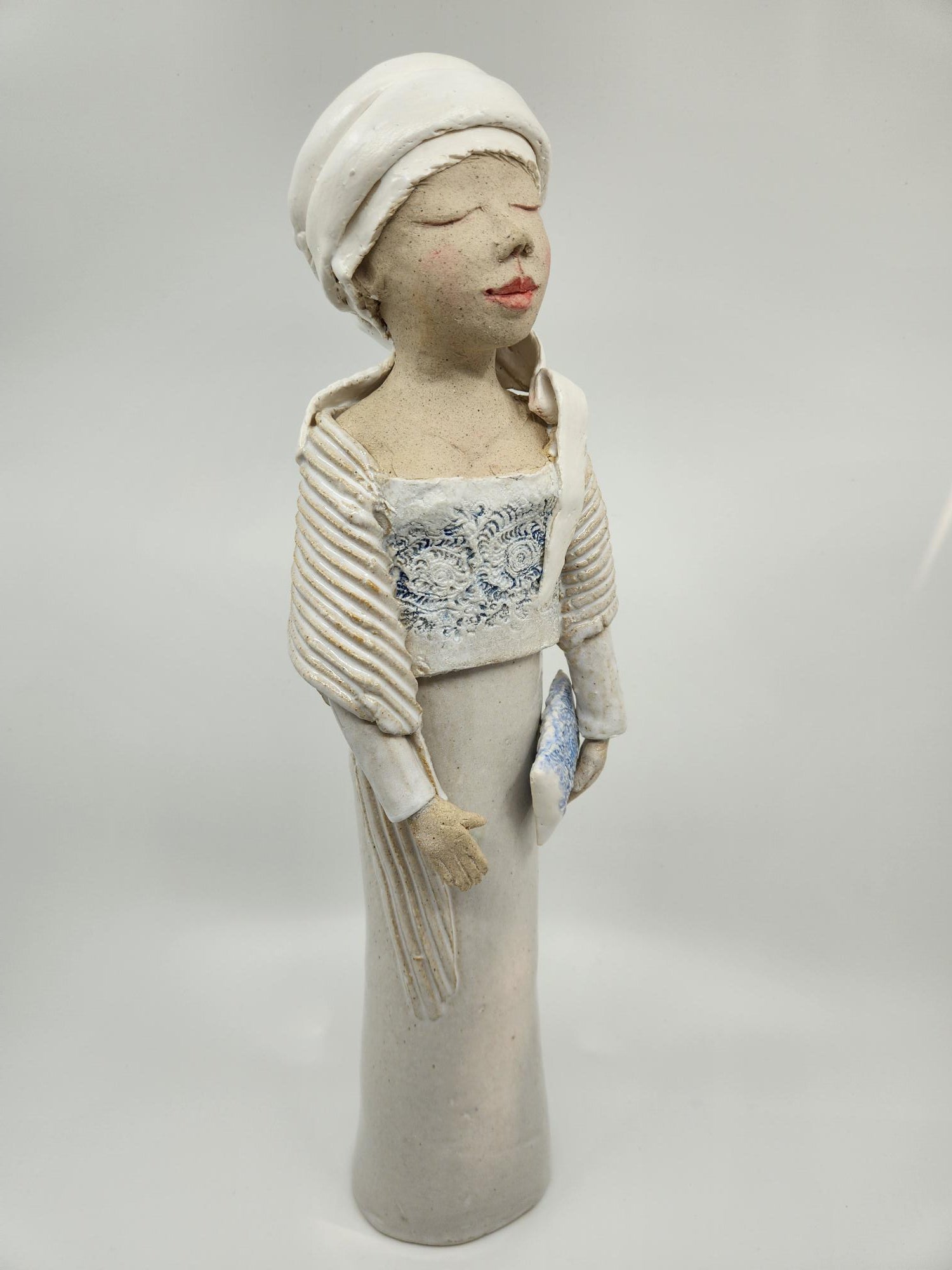 Lady in Blue (with Clutch)
