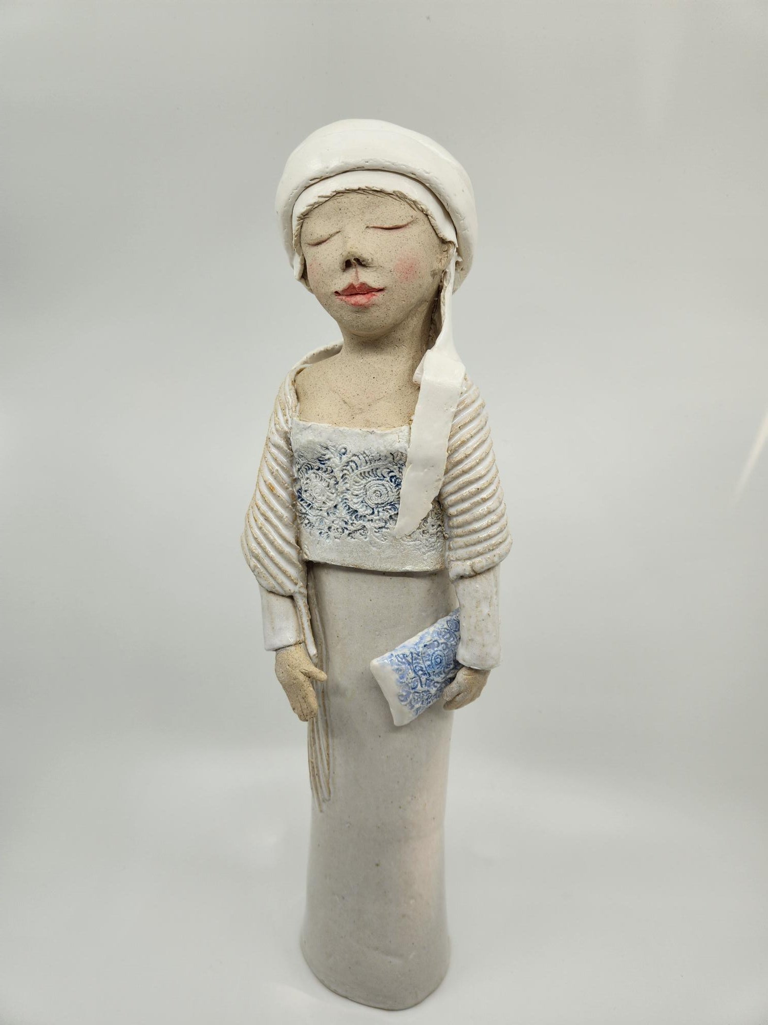 Lady in Blue (with Clutch)
