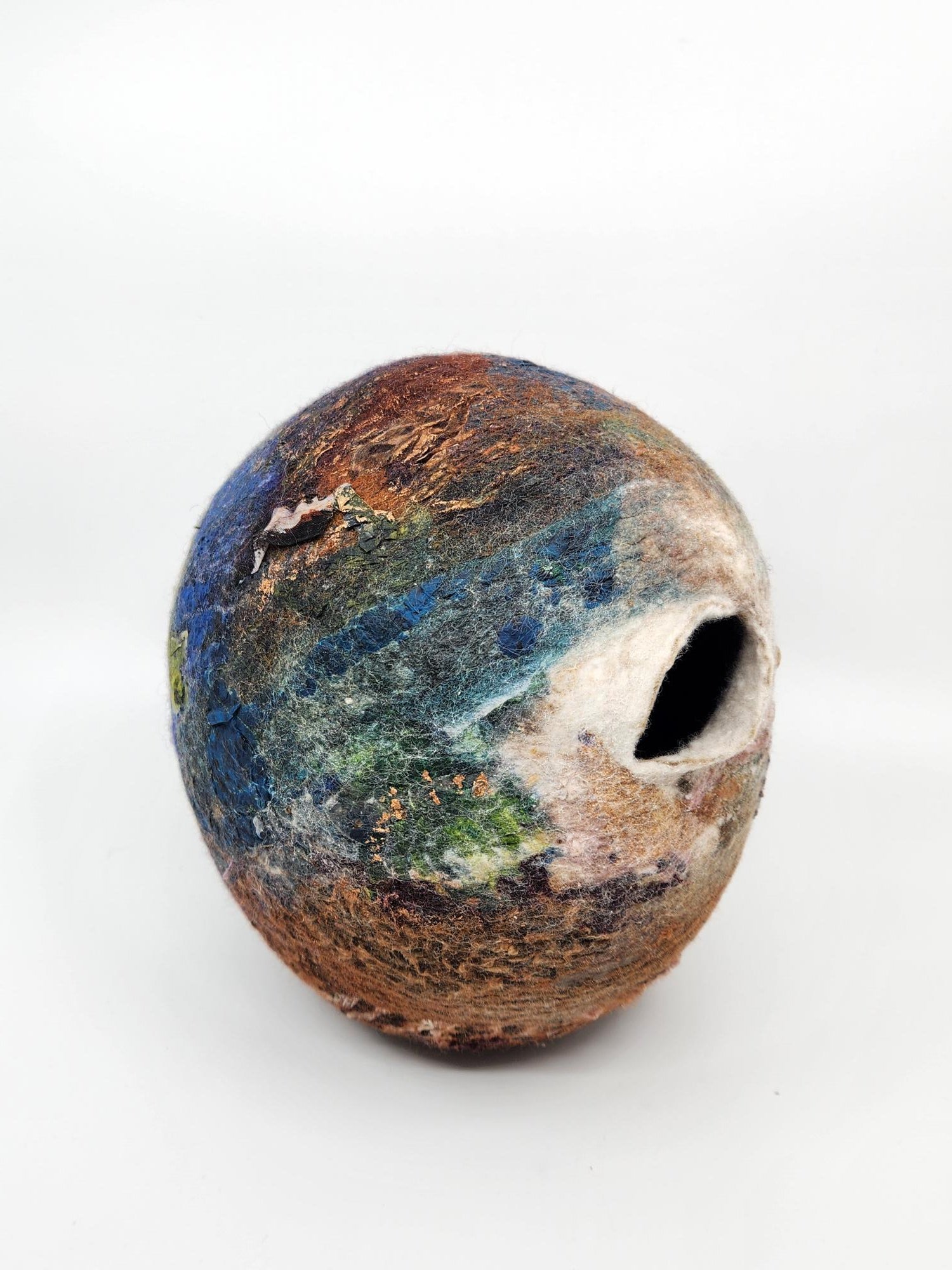 Treasures of the Earth - Hand-Felted Fibre Vessel