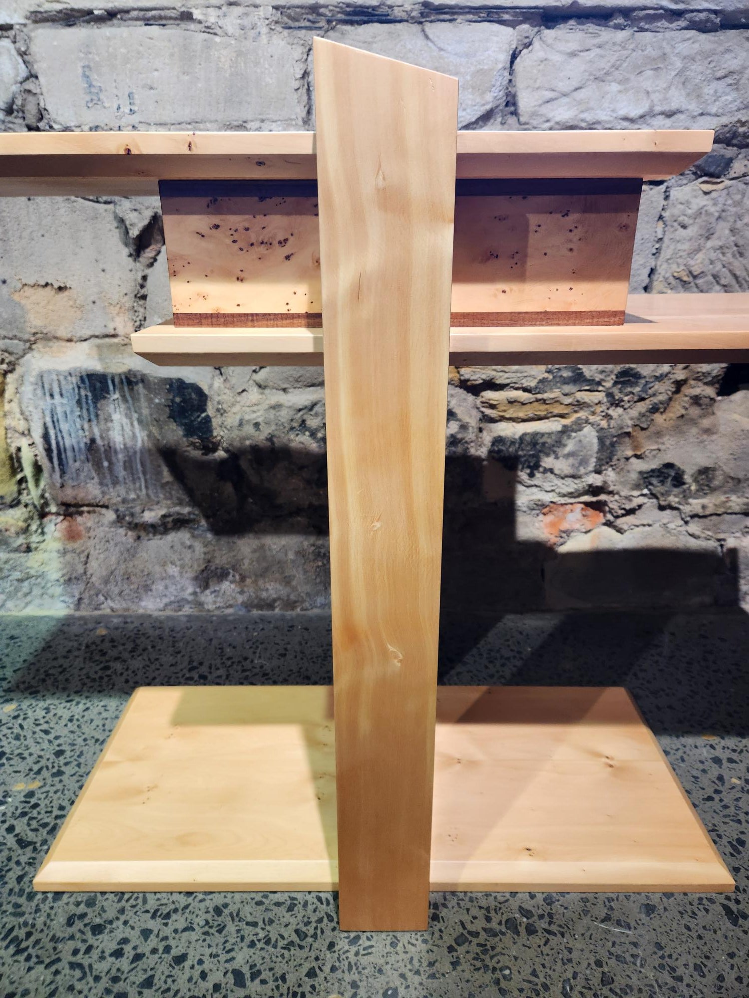 Huon Pine & Blackwood Hall Table with Secret Drawer