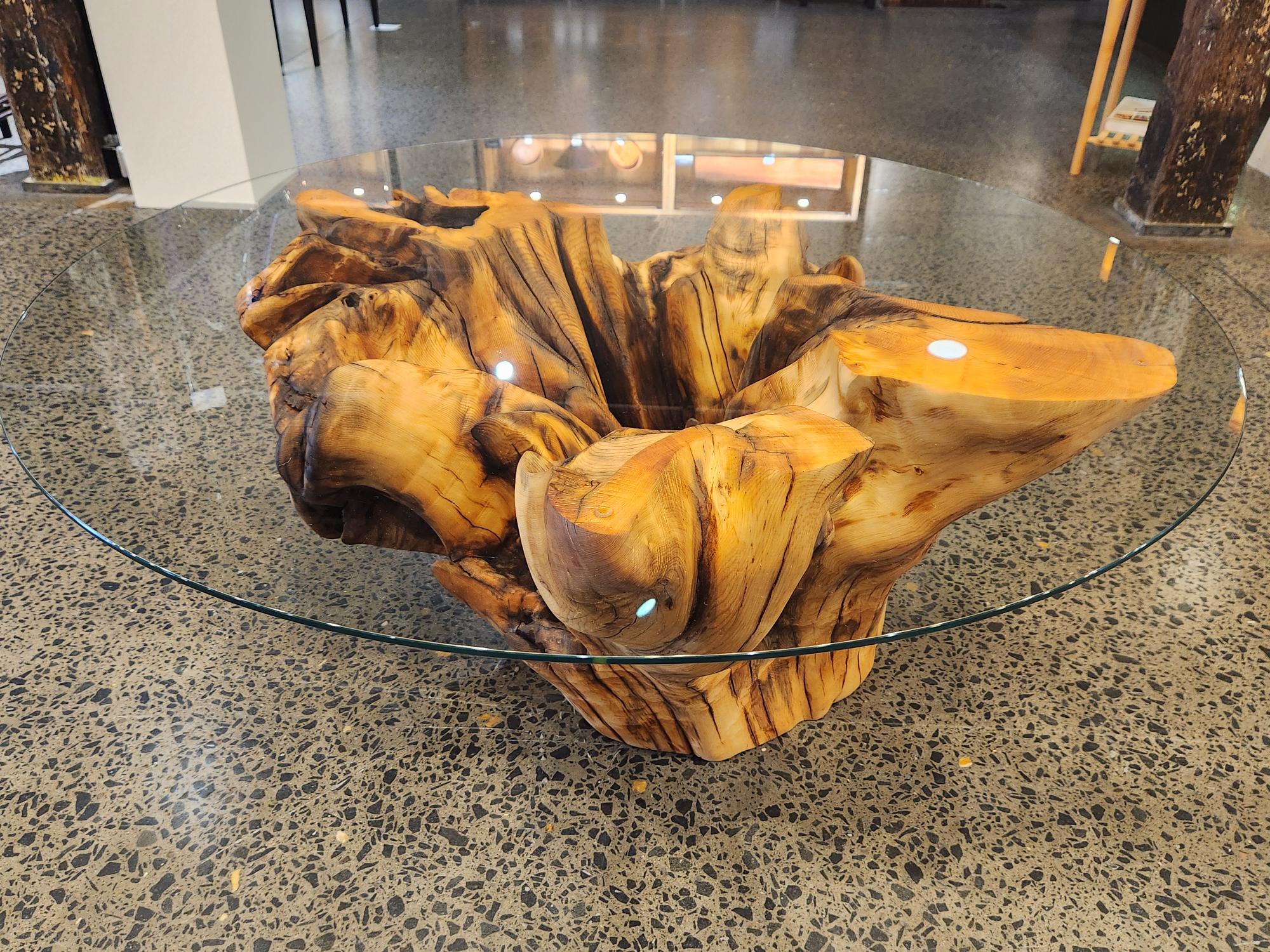 Huon Pine Stump Coffee Table