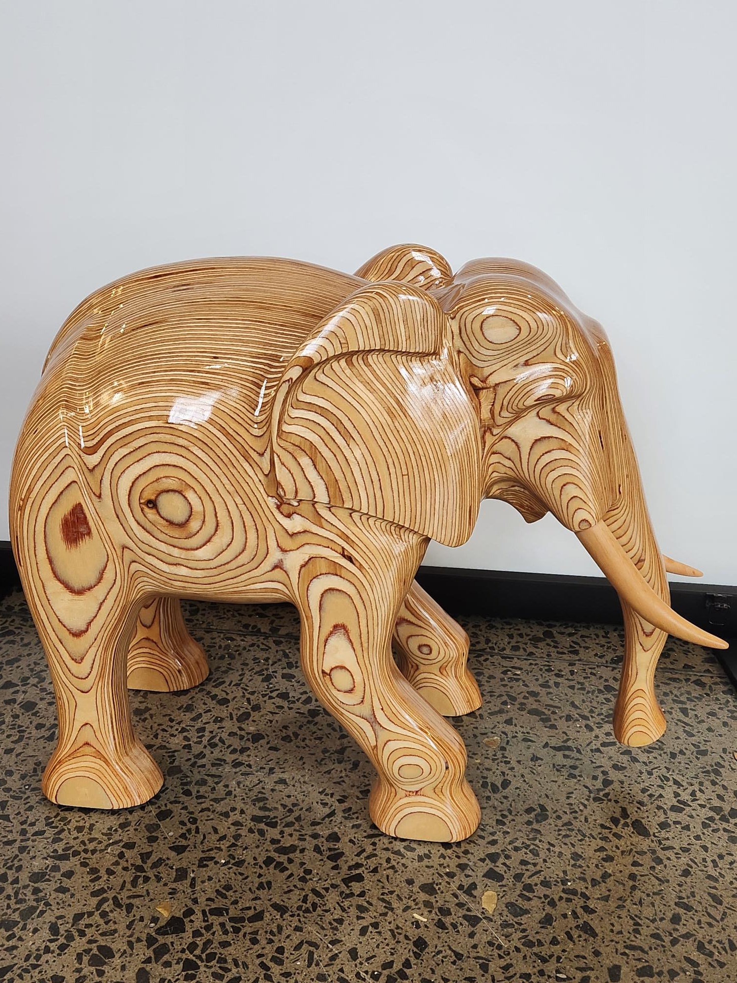 Large Timber Elephant