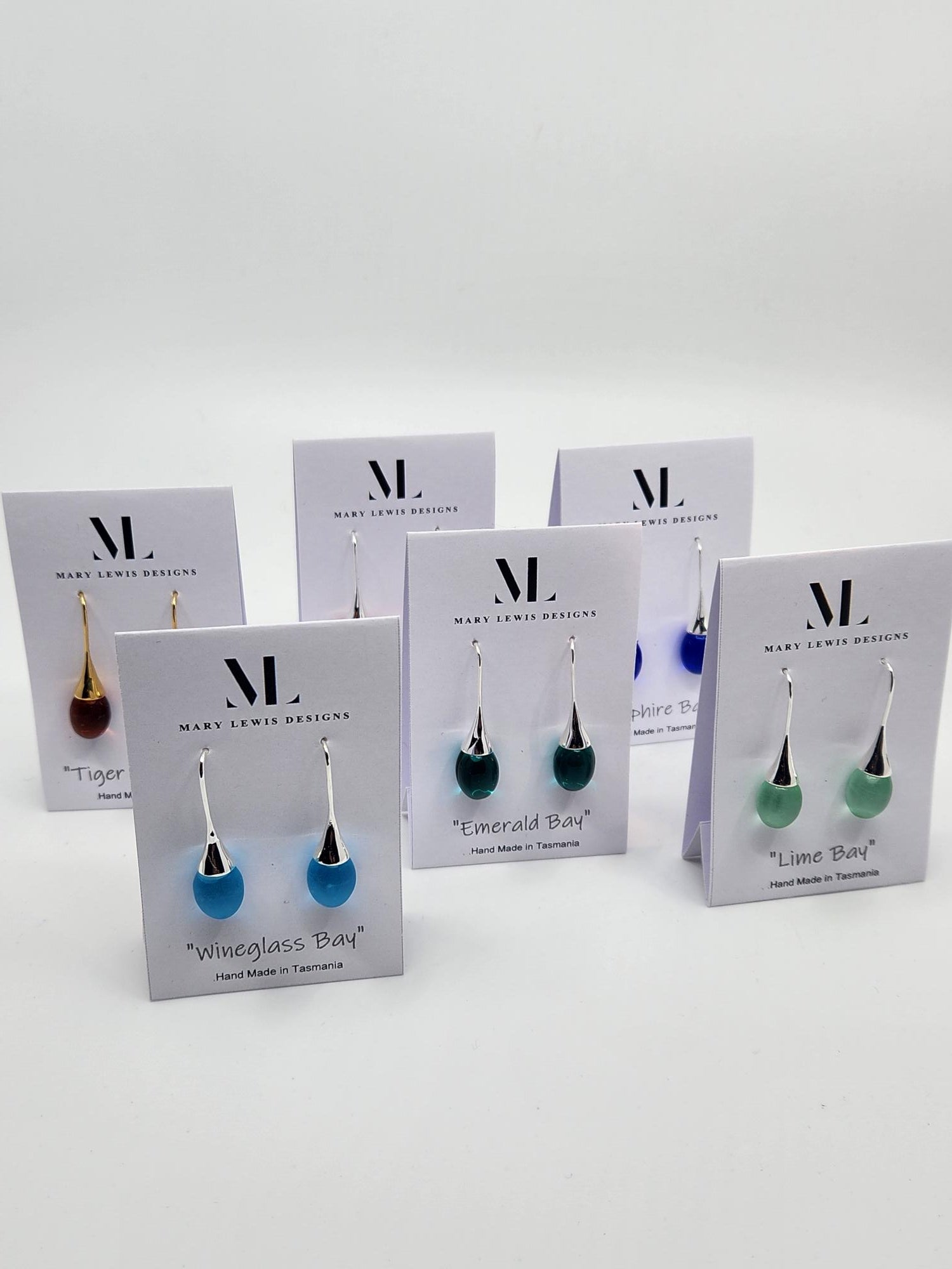 Glass Teardrop Earrings