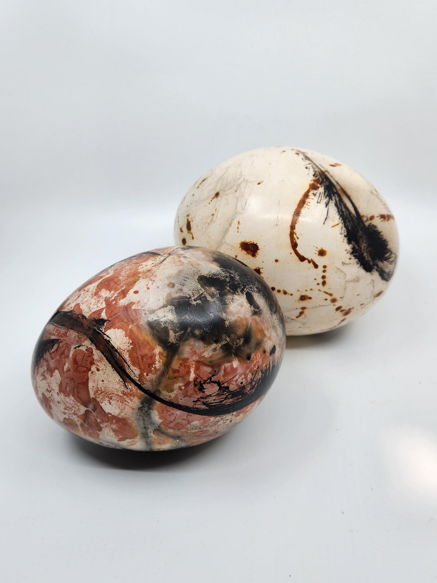 Naked Raku Eggs