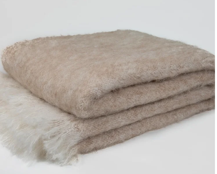 Alpaca Throw Rug - Fawn