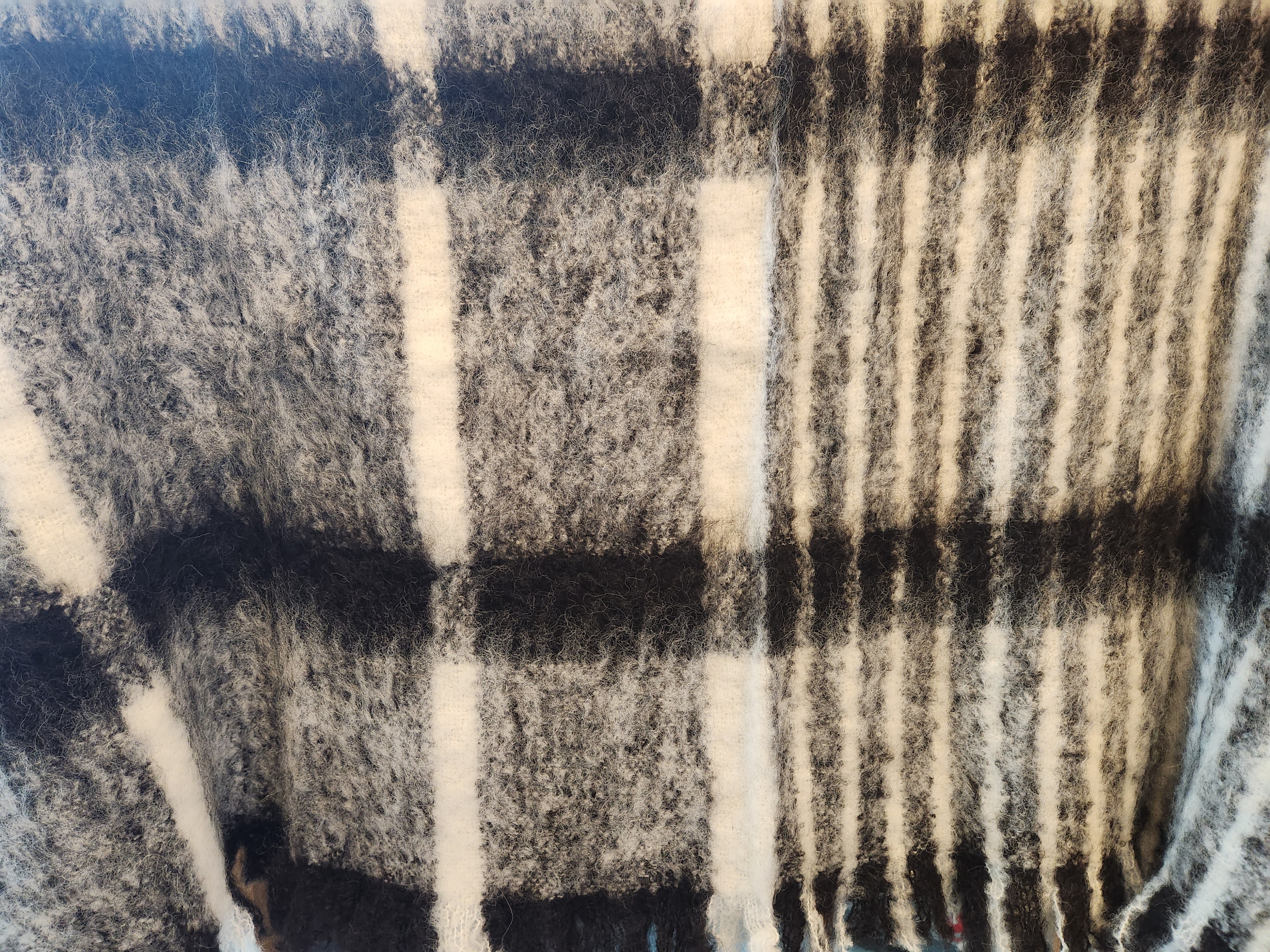 Luxe Tasmanian Alpaca Throw Rug - Stripes and Checks