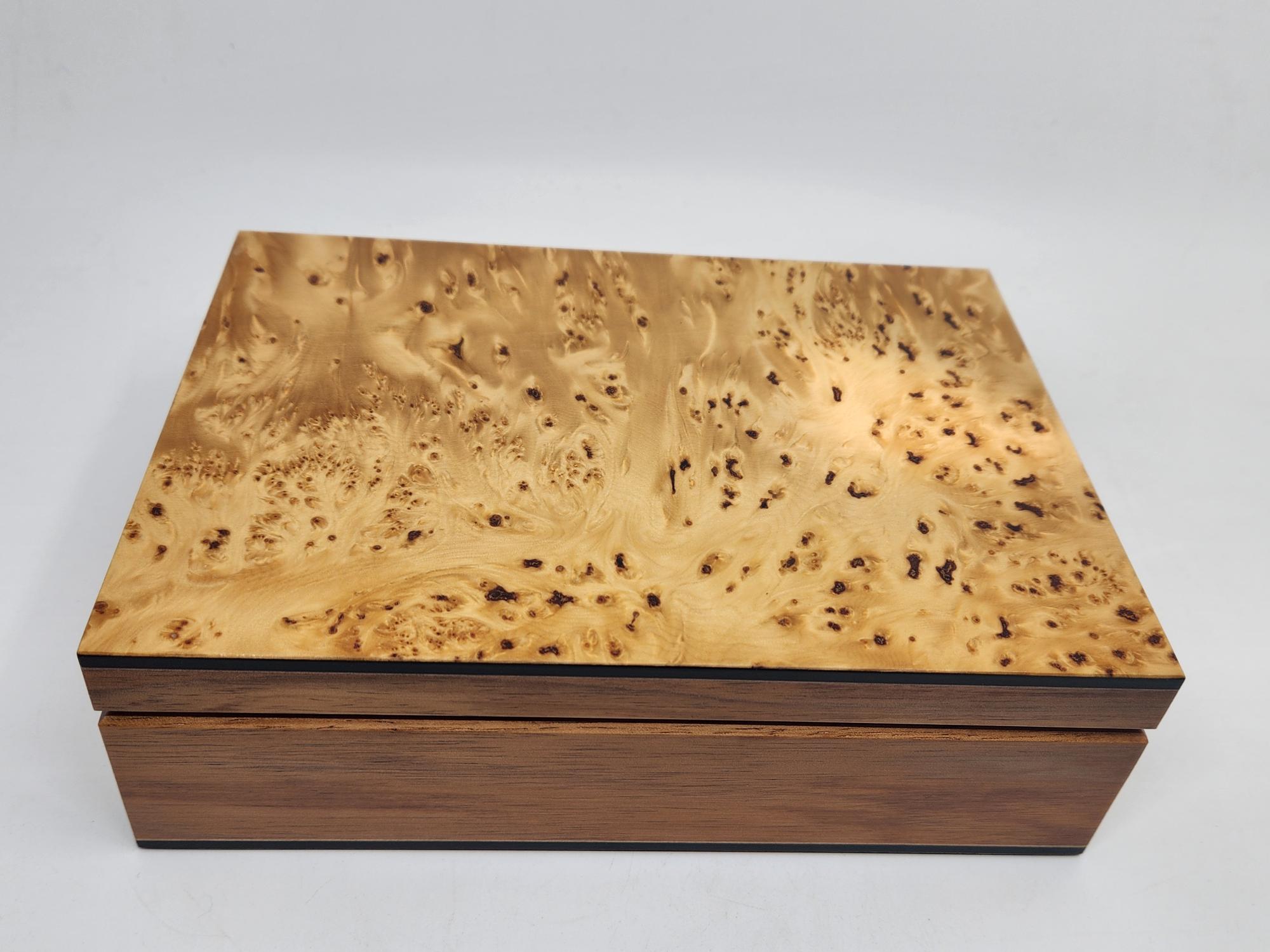 Birdseye Huon Pine & Blackwood Timber Box - Small