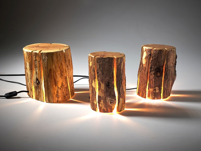 Cracked Log Lamp