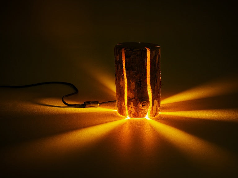 Cracked Log Lamp