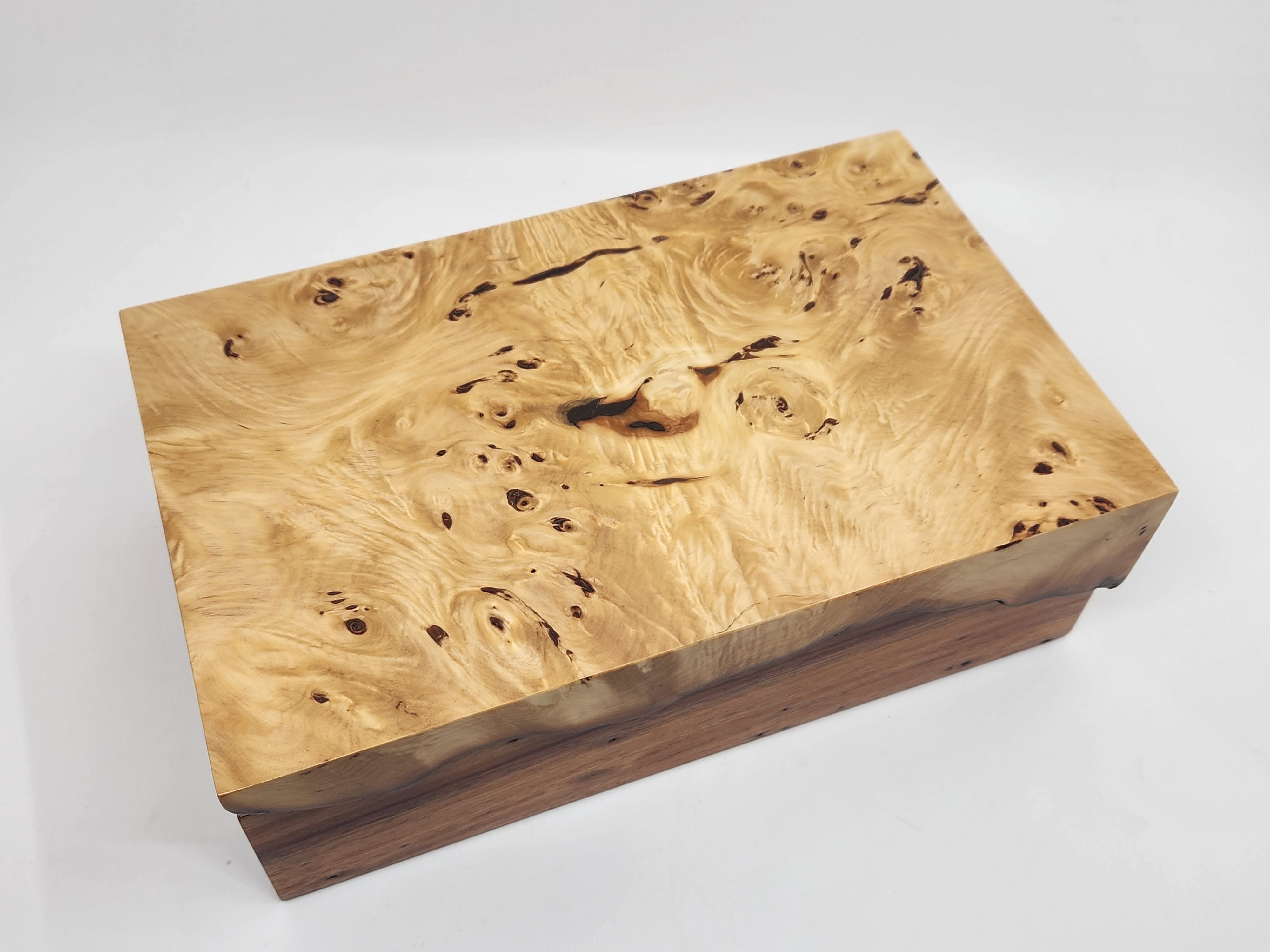 Huon Pine Burl and Birdseye Blackwood Box