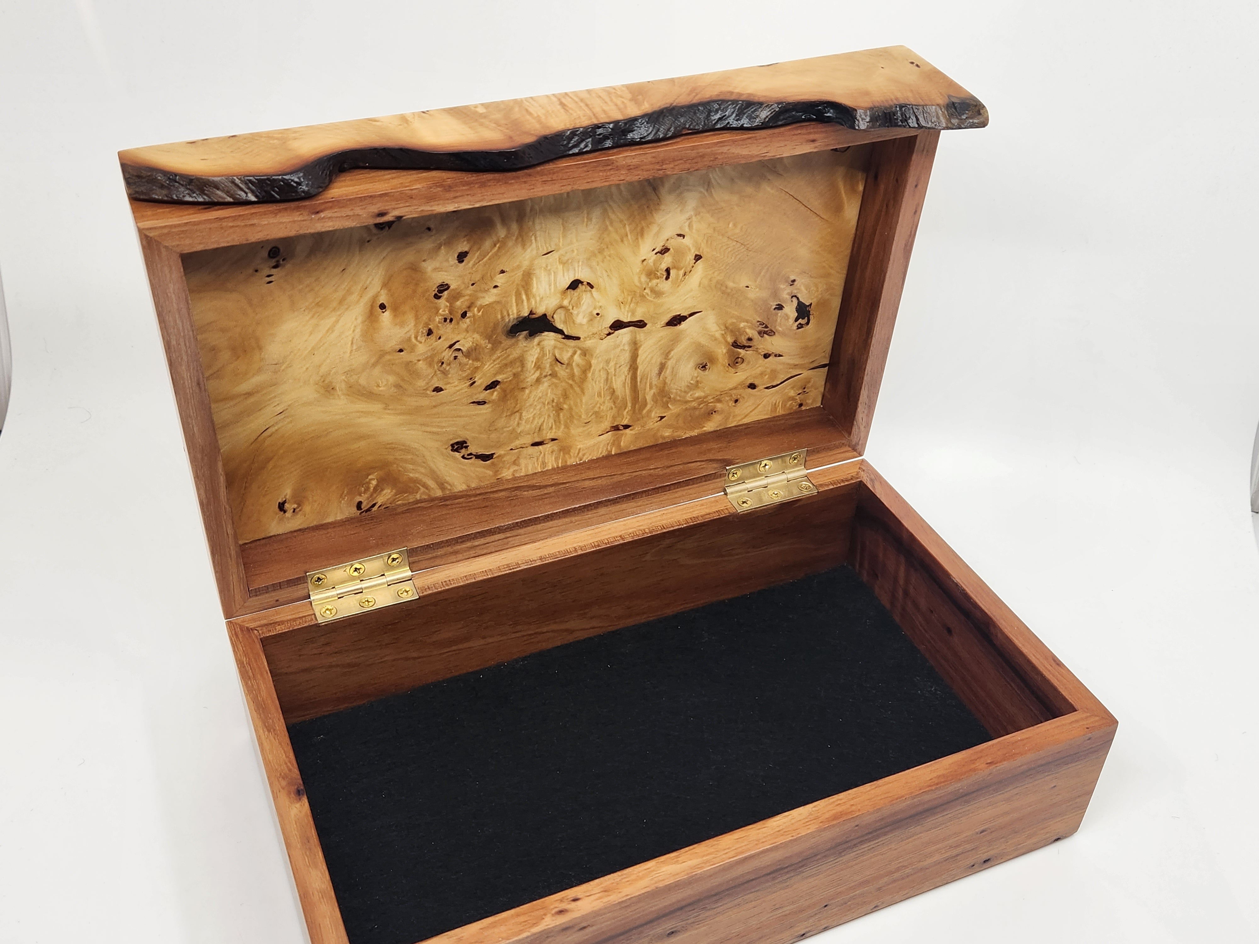 Huon Pine Burl and Birdseye Blackwood Box