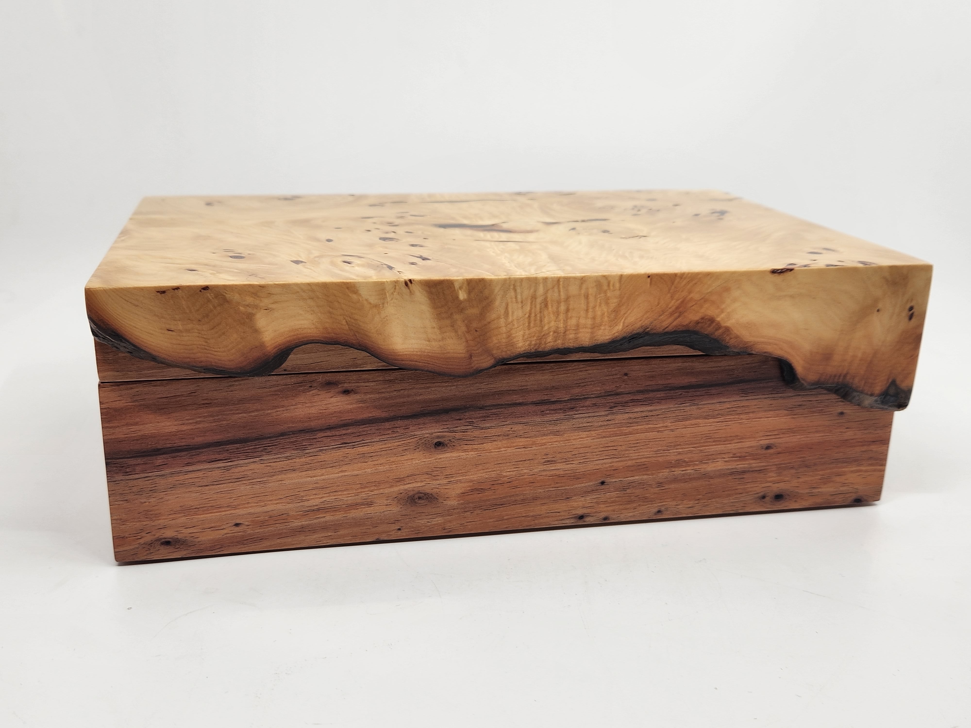 Huon Pine Burl and Birdseye Blackwood Box