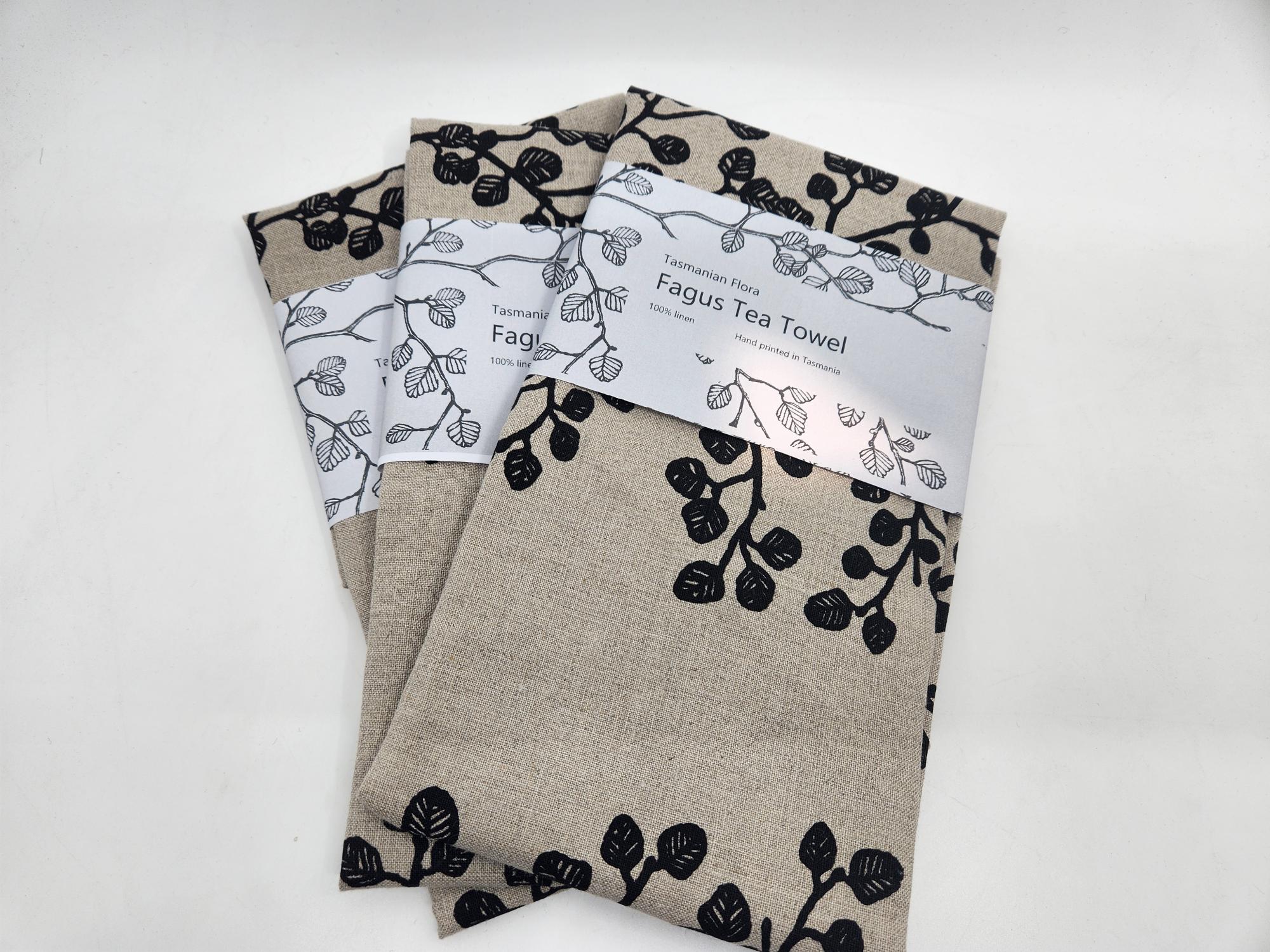 100% Linen Tea Towel - Tasmanian Fagus