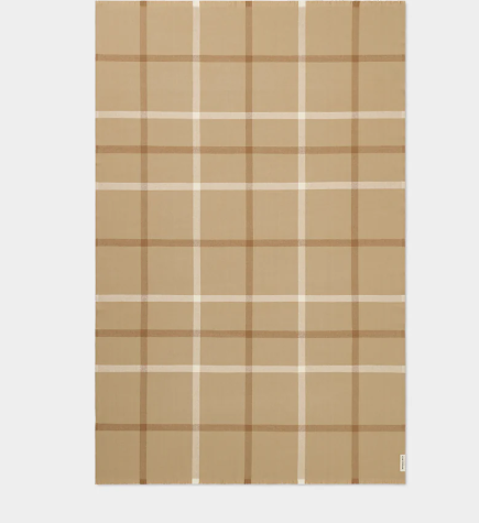 Plaid Merino Wool Throw - Sandpiper Beach