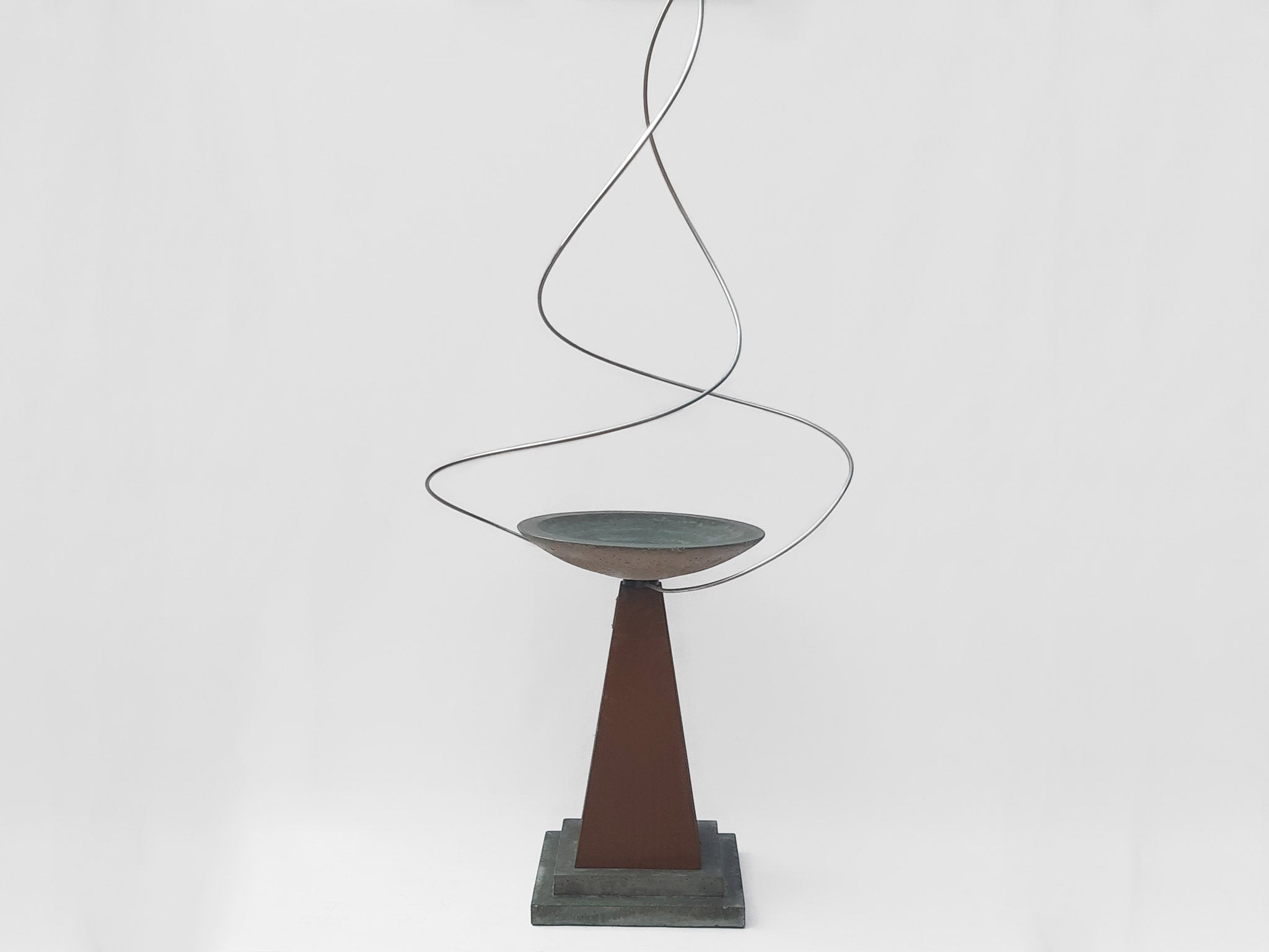 Birdbath Steel Twist