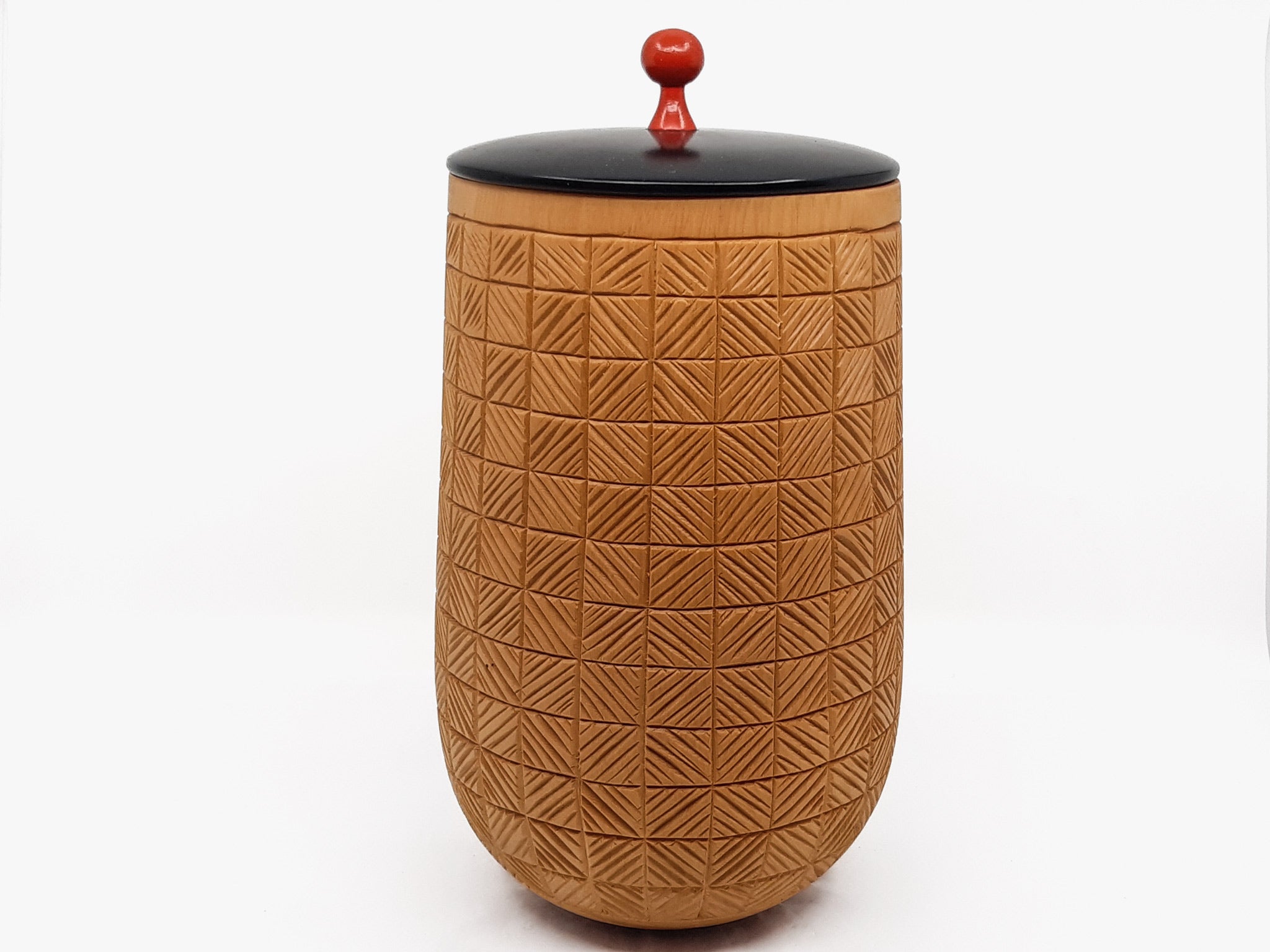 Huon Pine Carved Cannisters