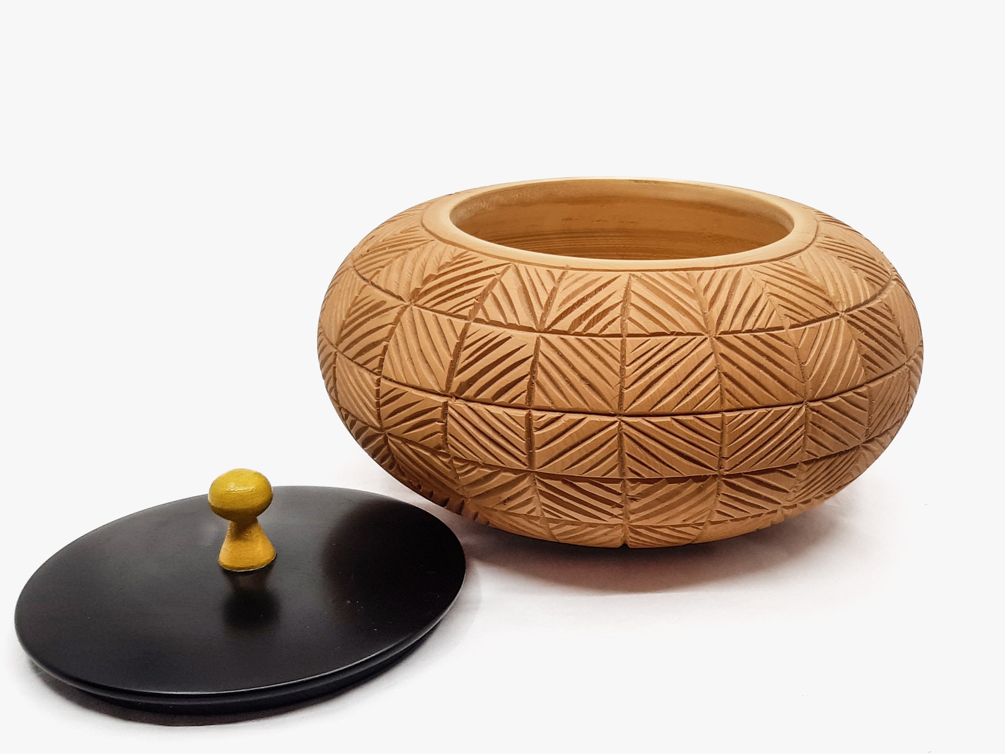 Huon Pine Carved Cannisters