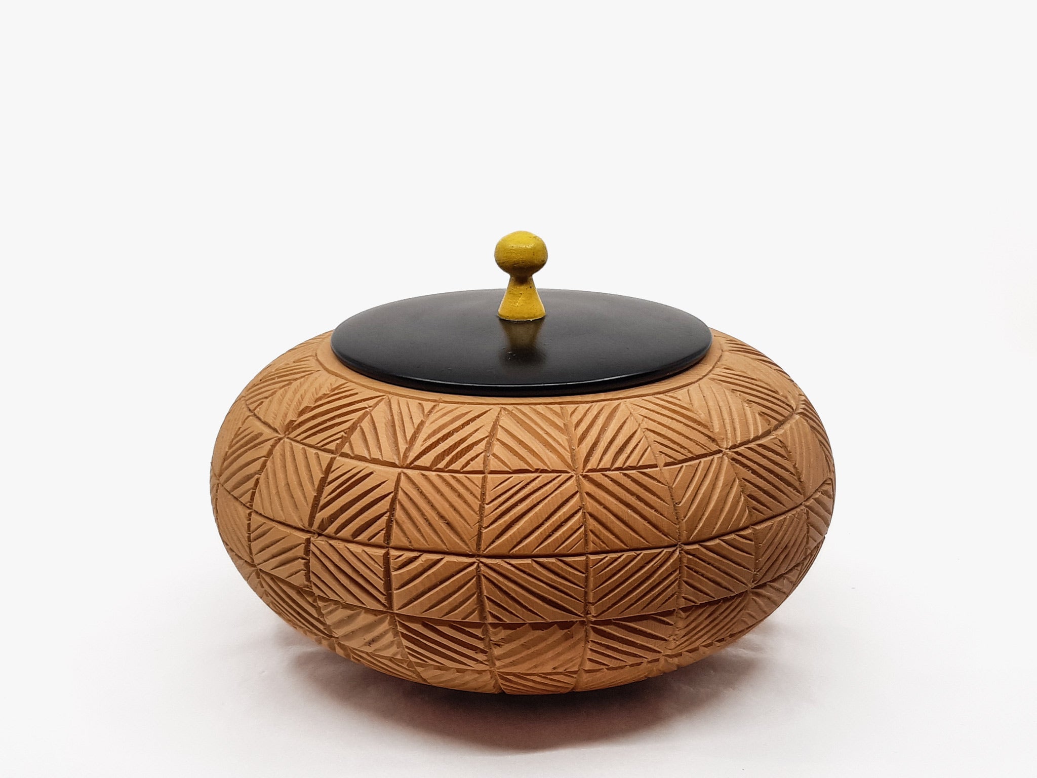 Huon Pine Carved Cannisters