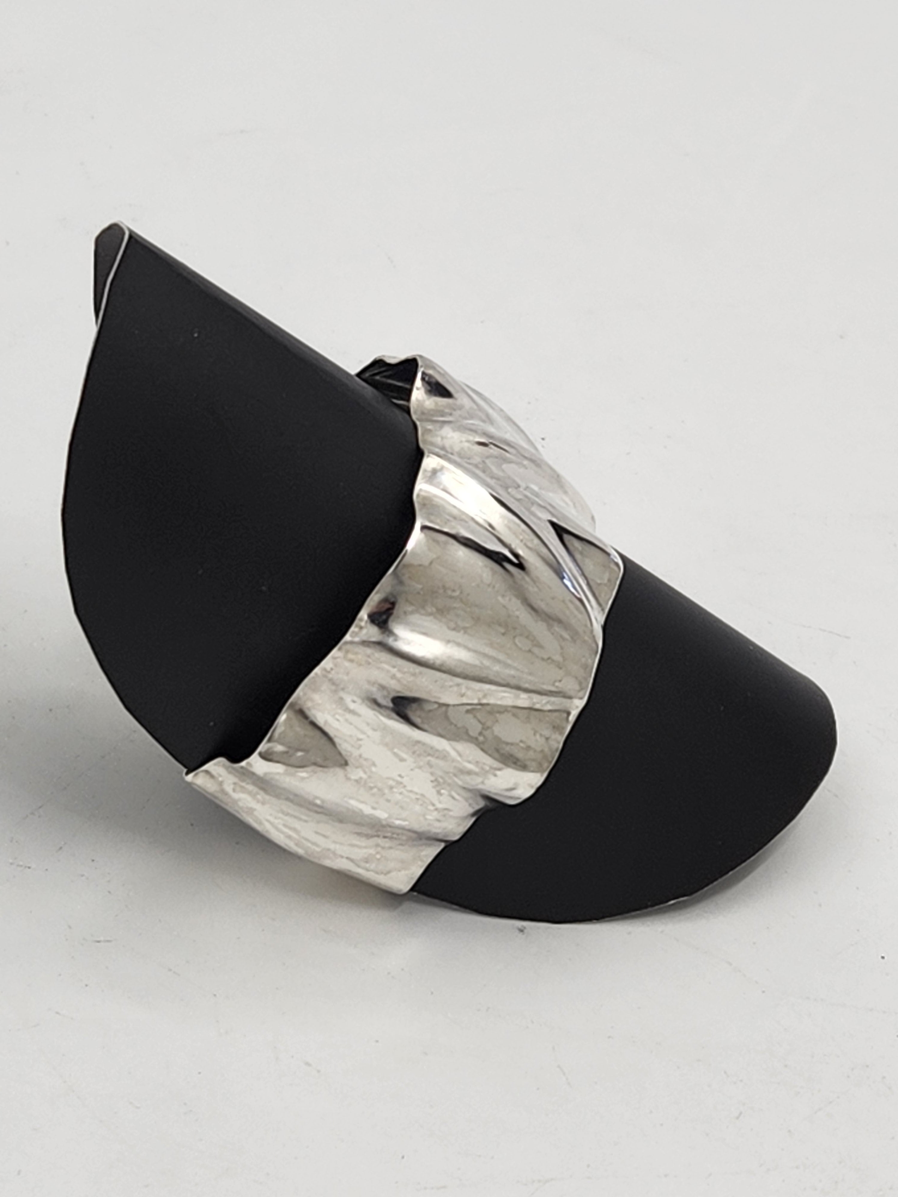 Silver Fluted Cuff
