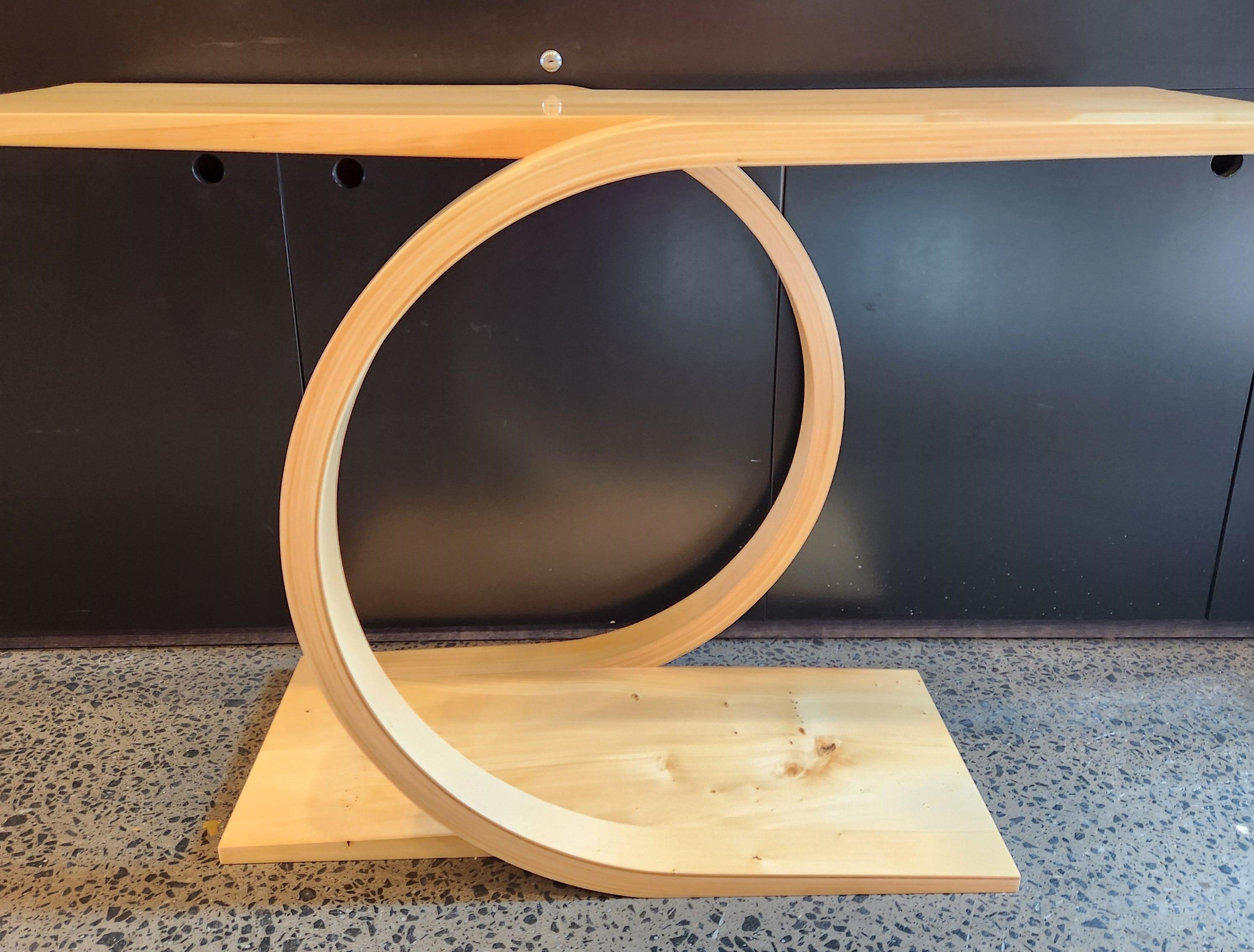 Huon Pine "Crescent" Hall Table