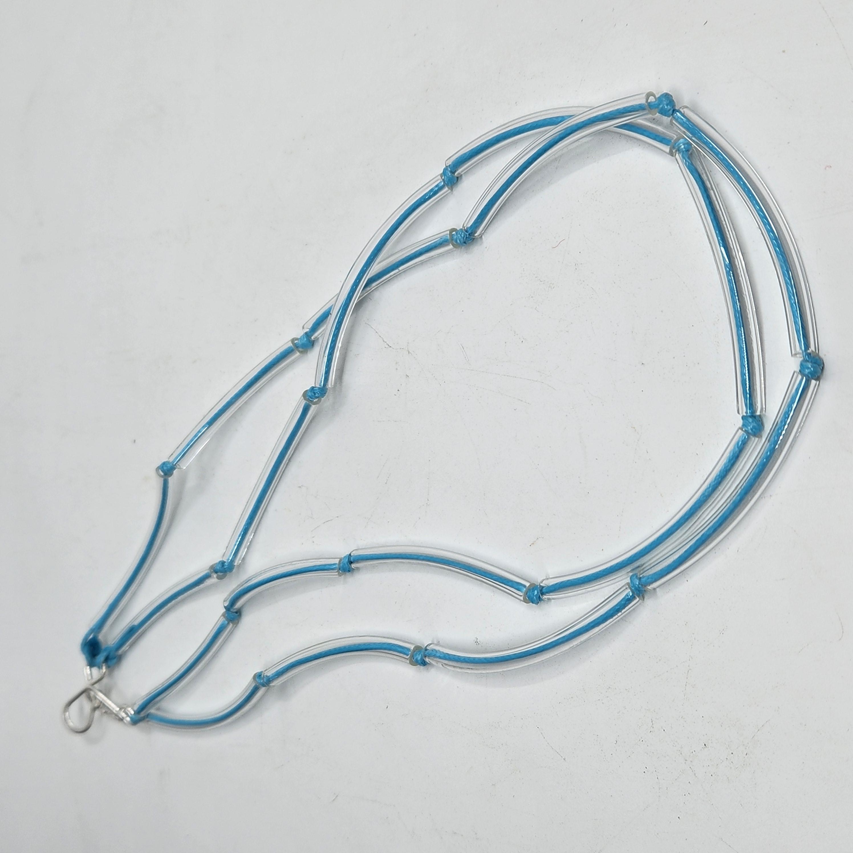 Glass Tube Double Strand Necklace