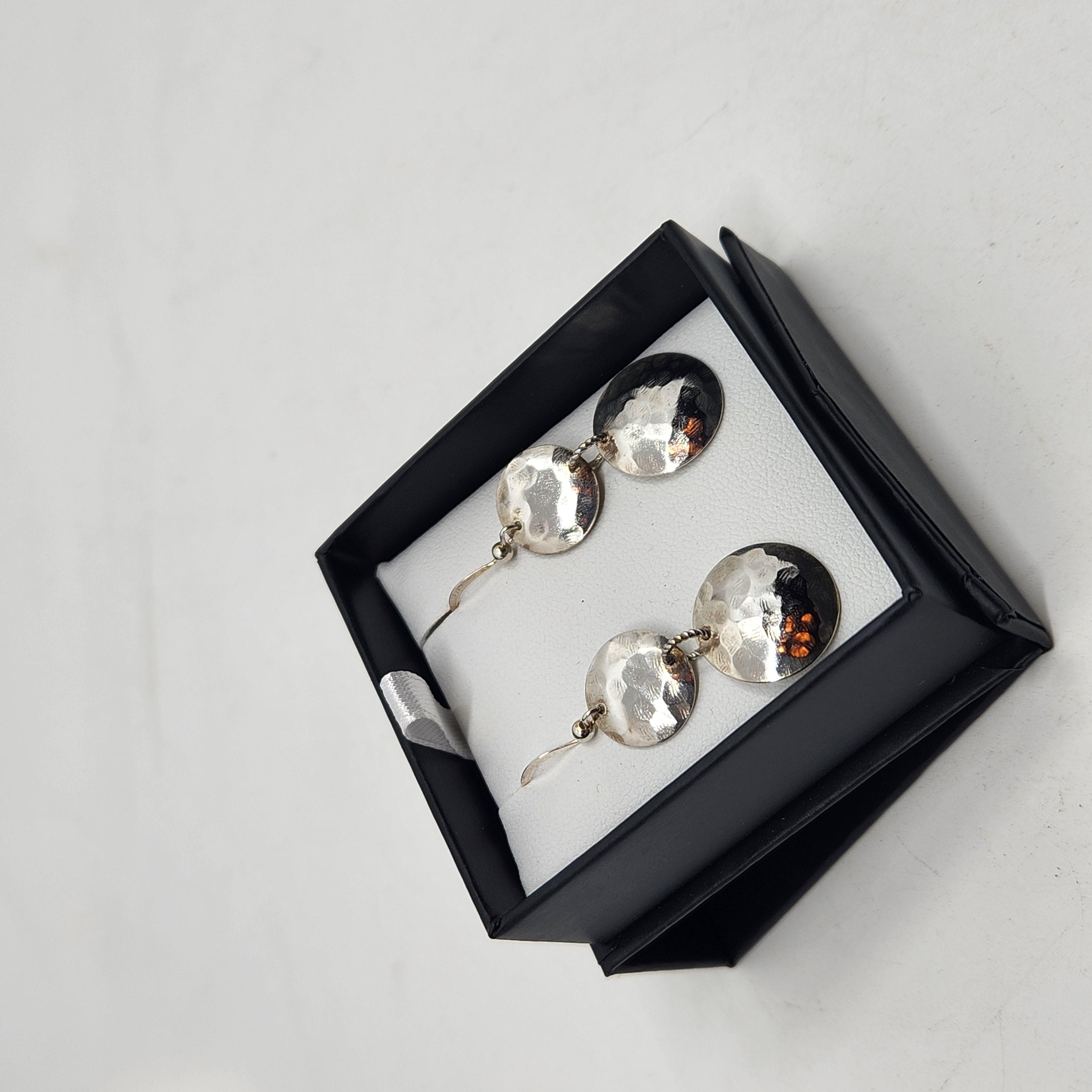 Double Beaten Dome Earring