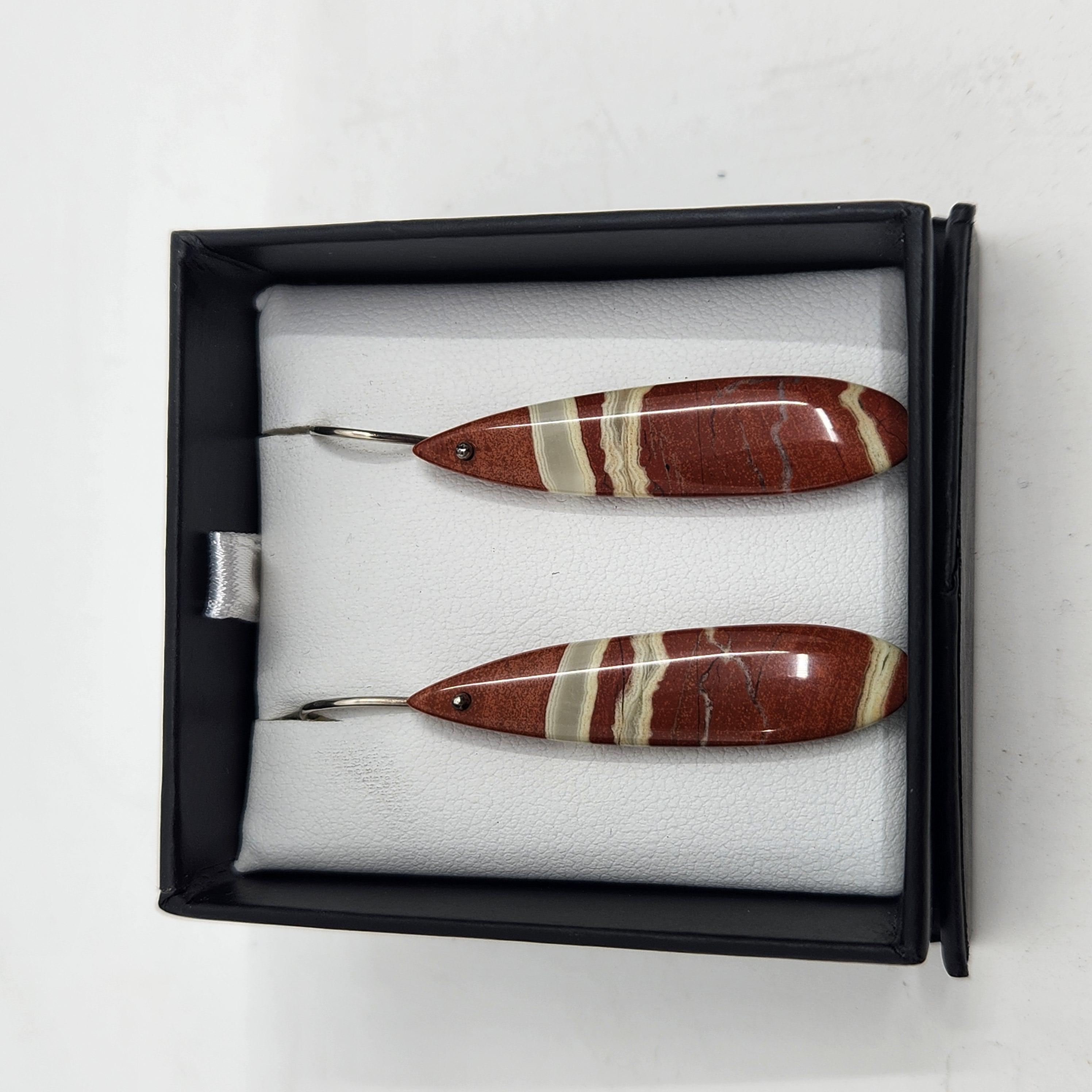 Red Creek Jasper & Silver Earring