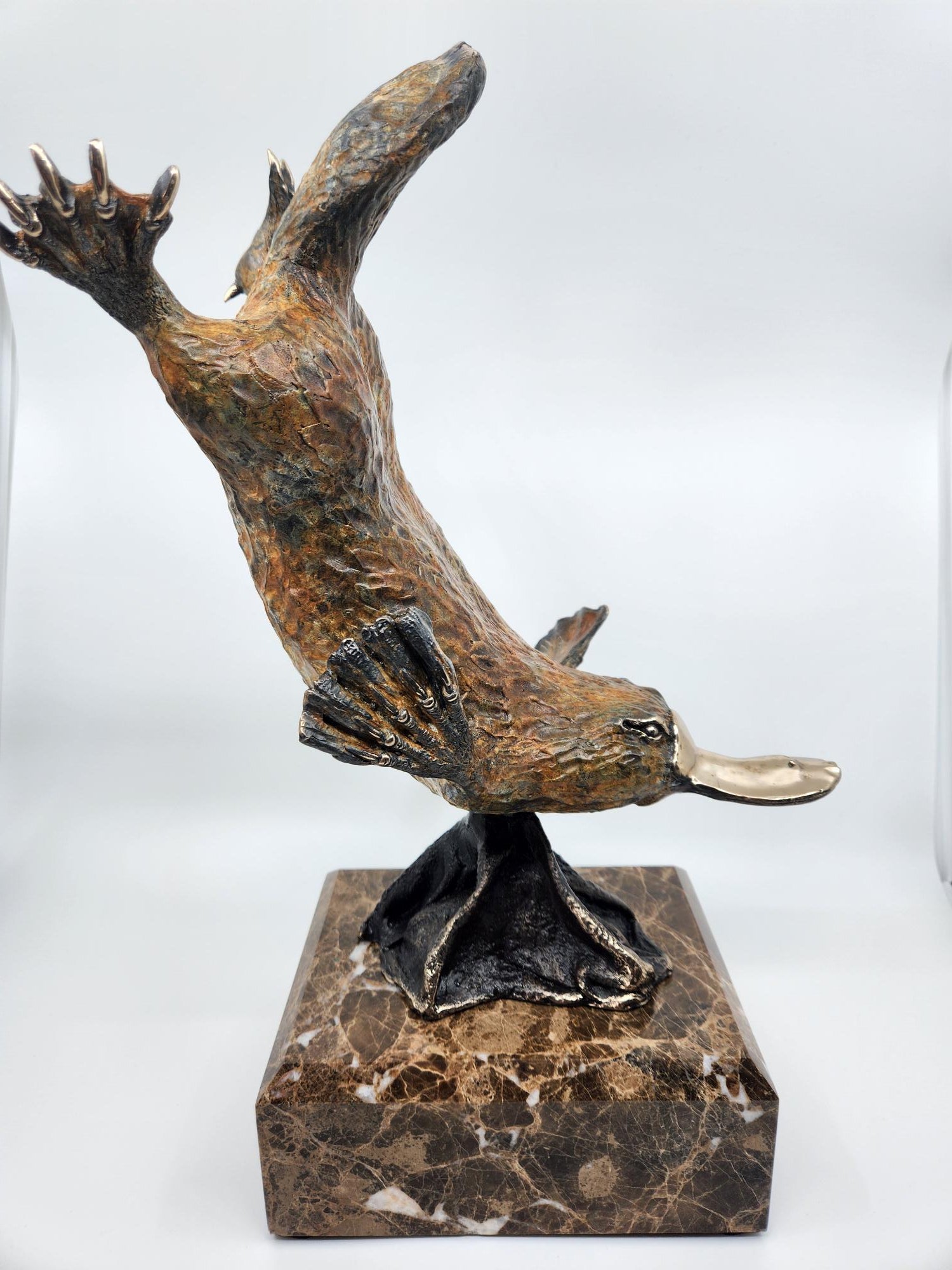 Lifesize Bronze Platypus