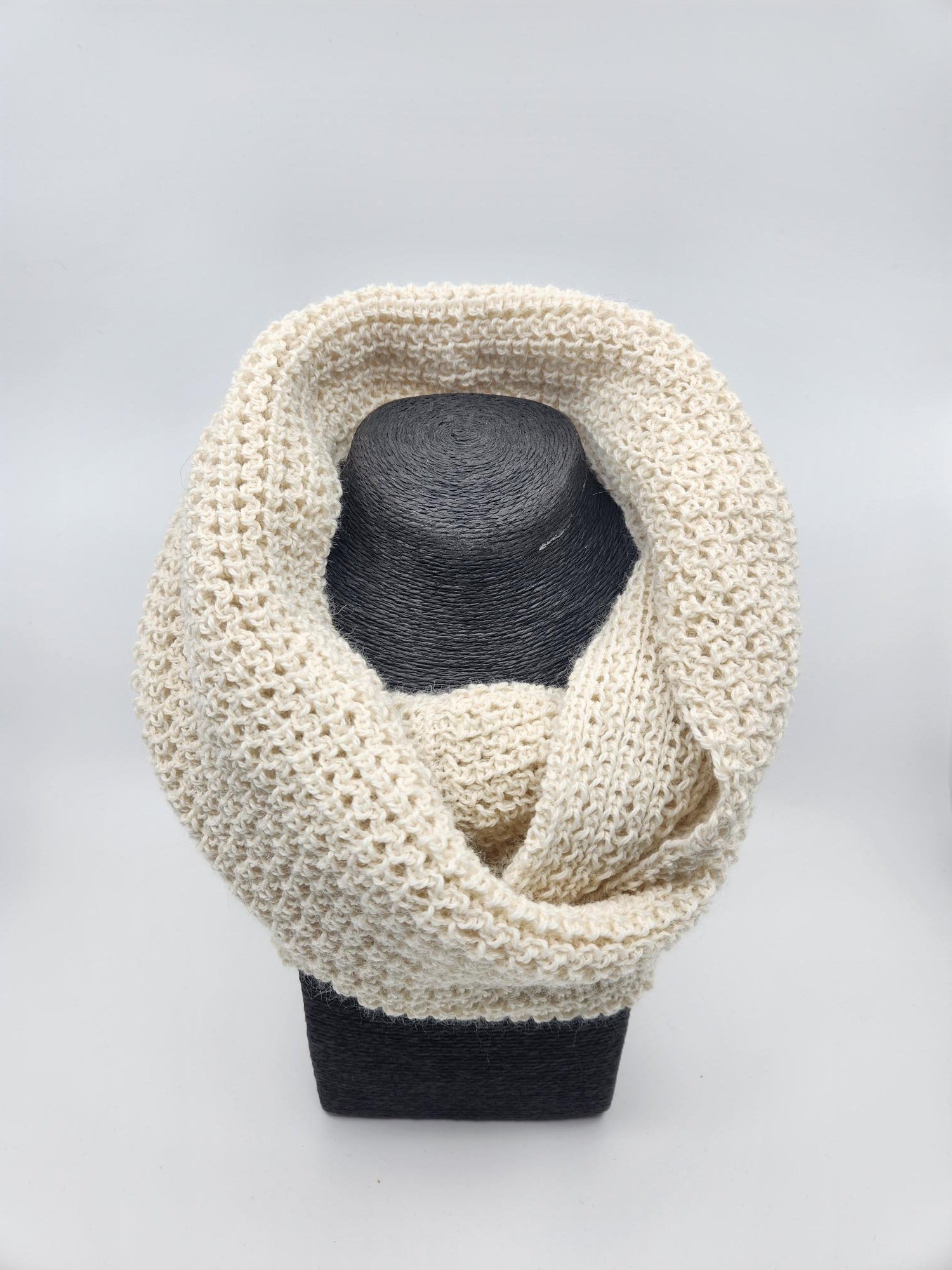 Infinity Scarf - 100% Alpaca - Cream