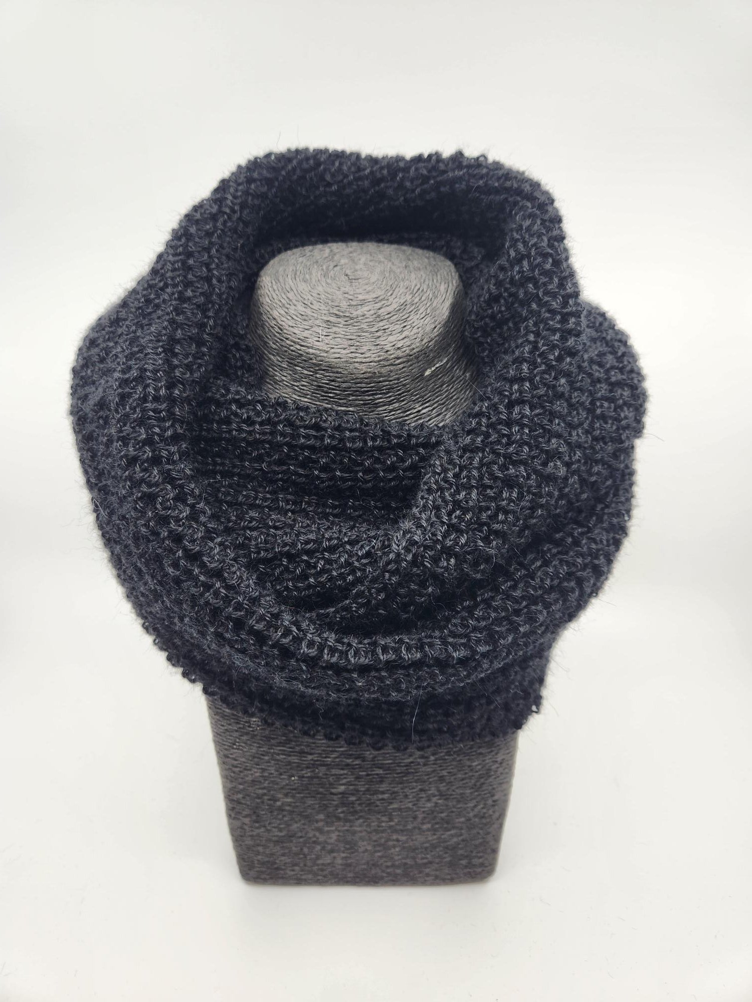 Infinity Scarf - 100% Alpaca - Charcoal