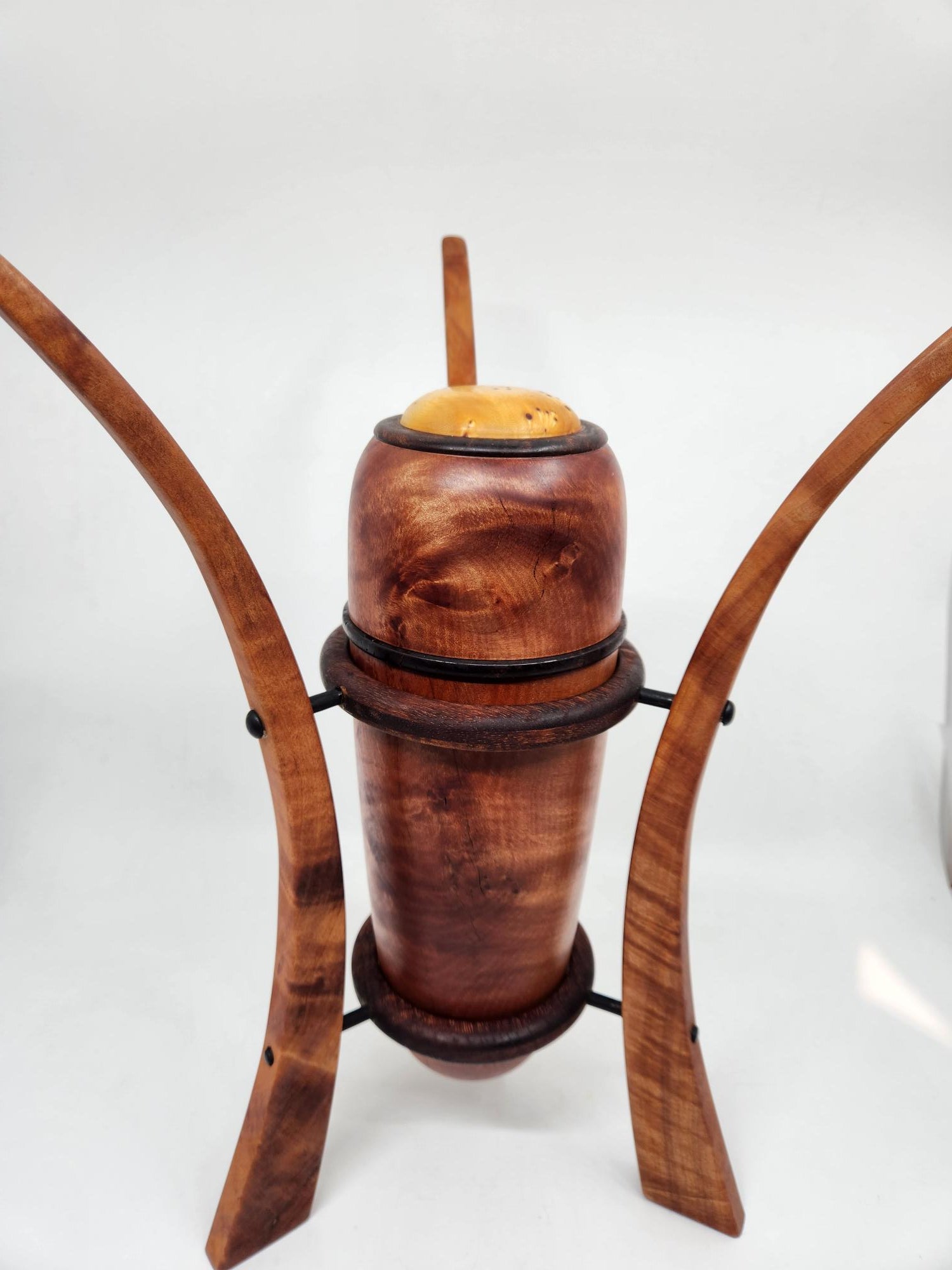 Myrtle, Huon and Ebony Vessel on Stand